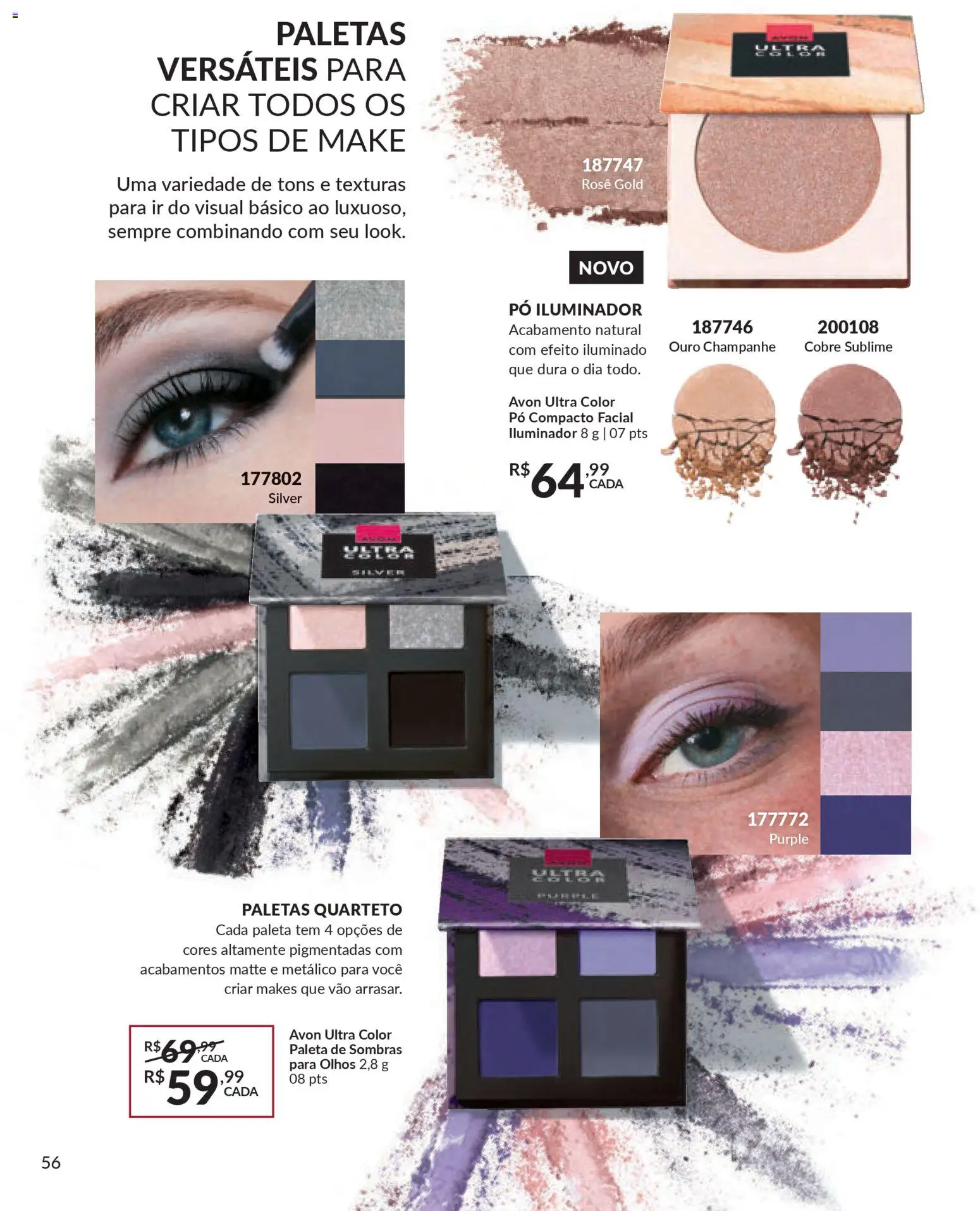 Avon Folheto - válido de 18.02.2026 | Página: 56 | Produtos: Pó compacto, Pó, Iluminador