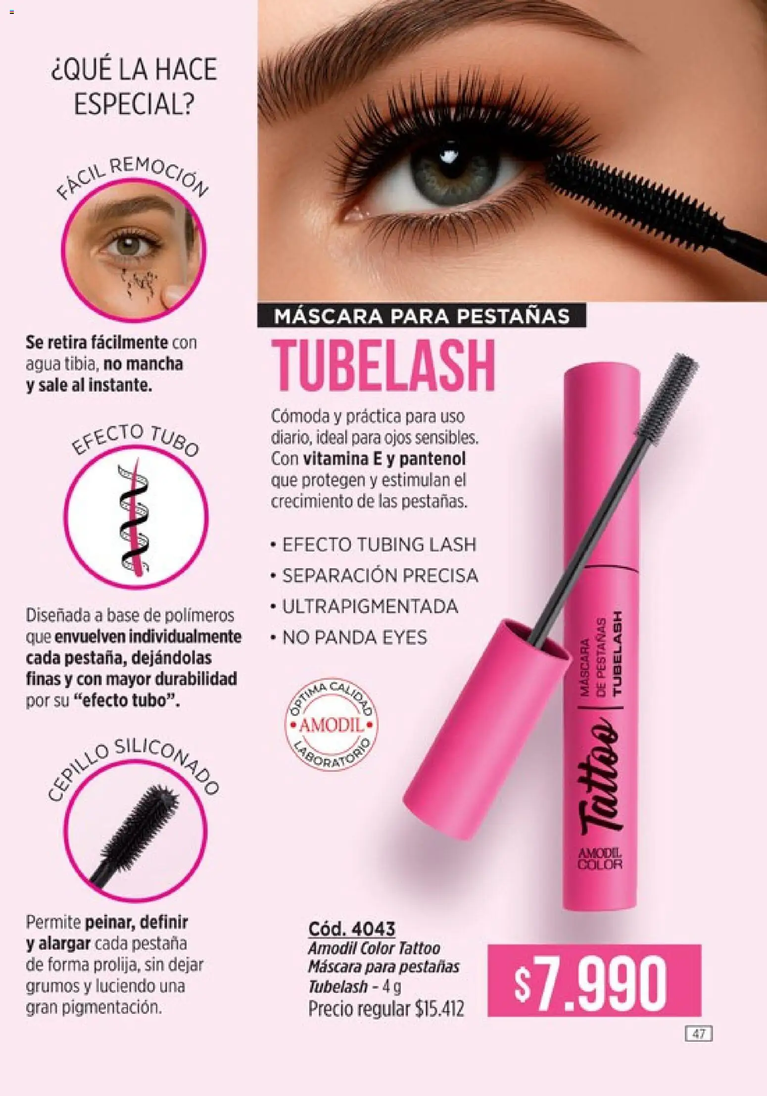 Amodil - Campaña 18/2025 │ válido desde el 30.11.2025 | Página: 47 | Productos: Cepillo, Máscara, Mascara de pestañas, Agua