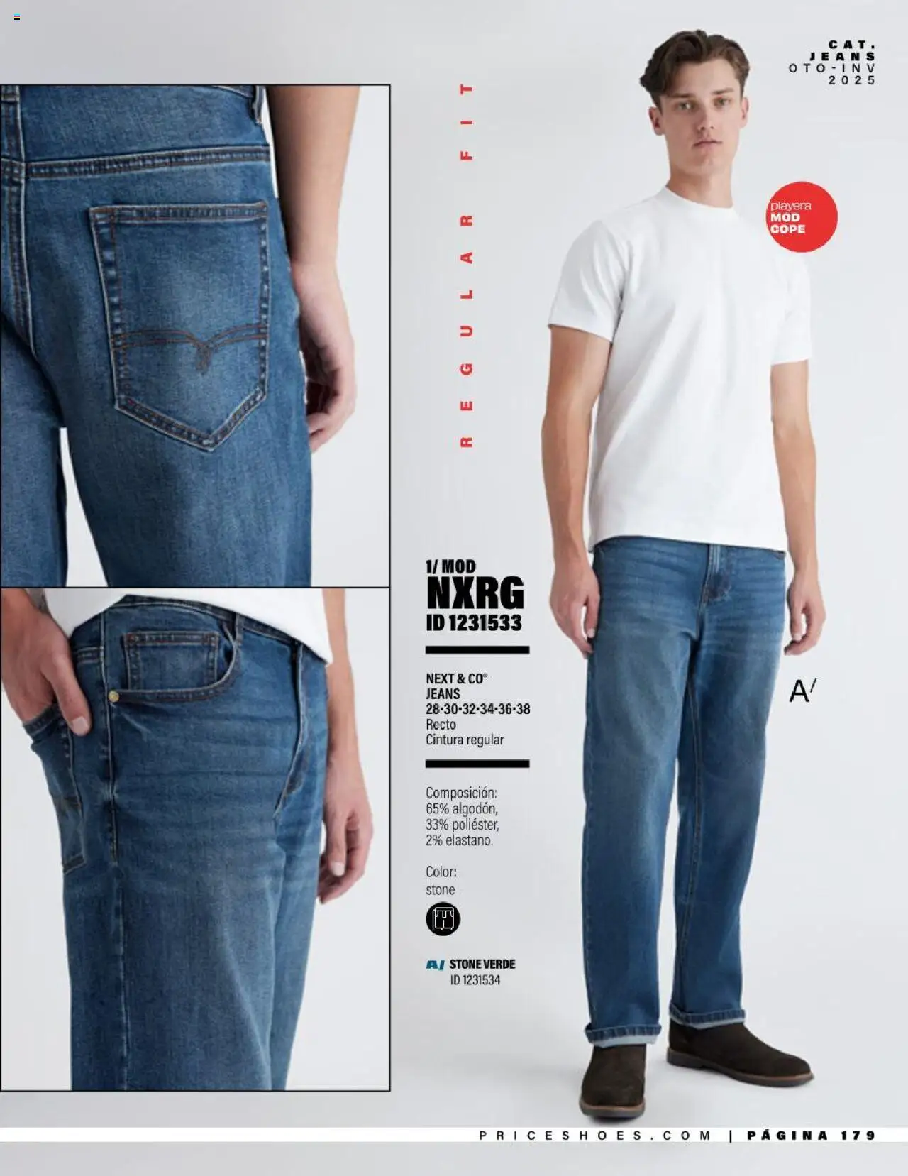 Nuevas ofertas de Price Shoes válidas en toda la República Mexicana desde el 05.08.2025. ¡Encuentra las mejores ofertas en Price Shoes - Catálogo Jeans ! | Página: 179 | Productos: Playera