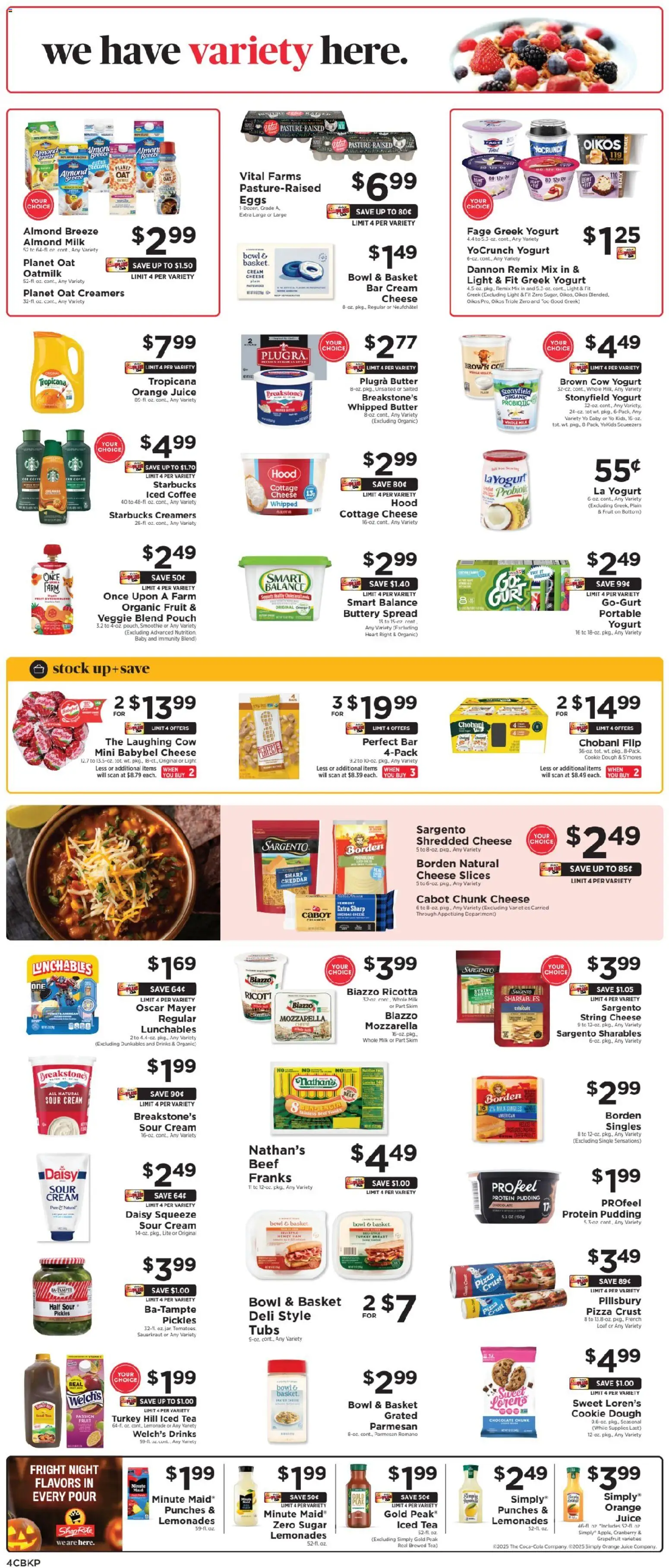 ShopRite Weekly Ad - valid from 24.10.2025 | Page: 6 | Products: Basket, Eggs, Juice, Tea
