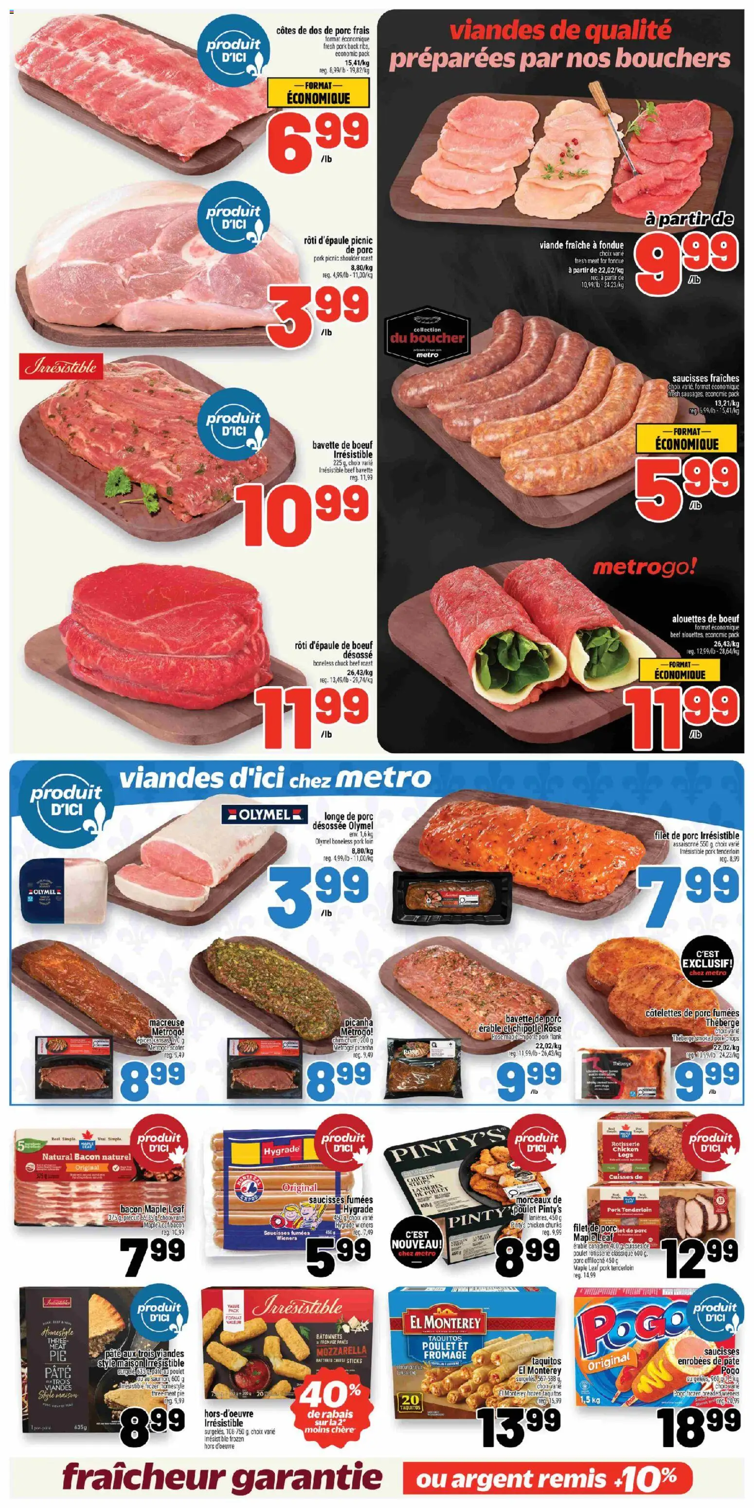 Metro flyer valid from 01.01.2026 | Page: 10 | Products: Beef, Cheese, Chicken, Pork