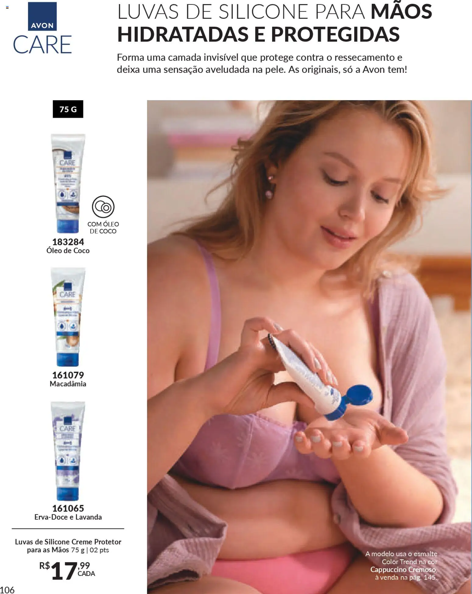 Avon Folheto - válido de 19.12.2025 | Página: 106 | Produtos: Macadâmia, Óleo, Creme, Óleo de coco