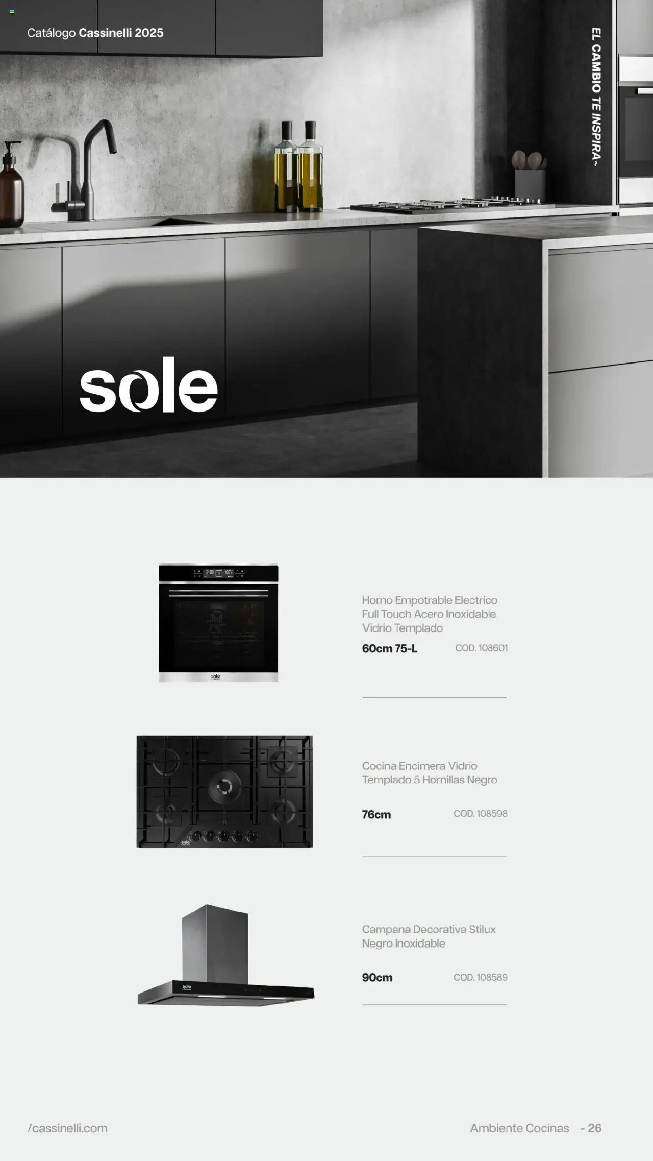 Catálogo Cassinelli válido desde 05.08.2025 | Página: 26 | Productos: Té, Horno, Cocina