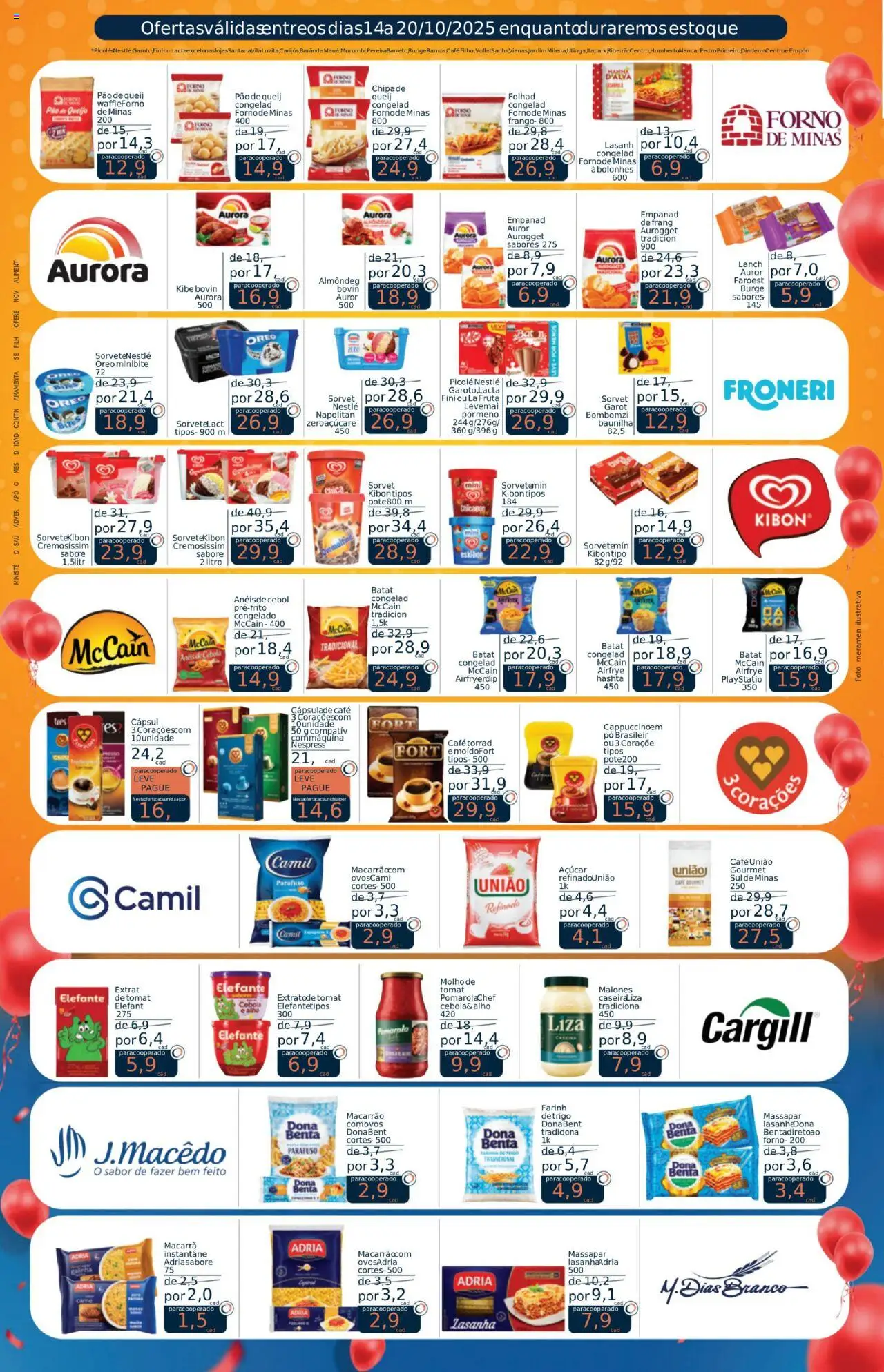 Coop Folheto - válido de 14.10.2025 | Página: 7 | Produtos: Pó, Pão, Carne, Picolé