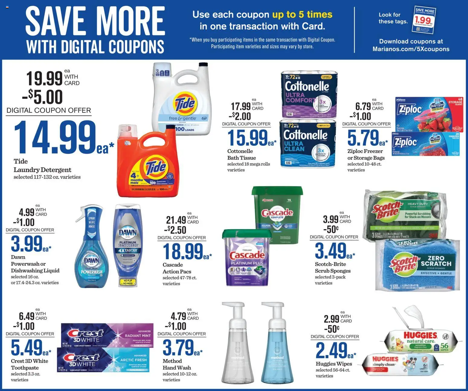 Mariano's Black Friday - valid from 12.11.2025 | Page: 9 | Products: Bath, Toothpaste, Detergent, Freezer