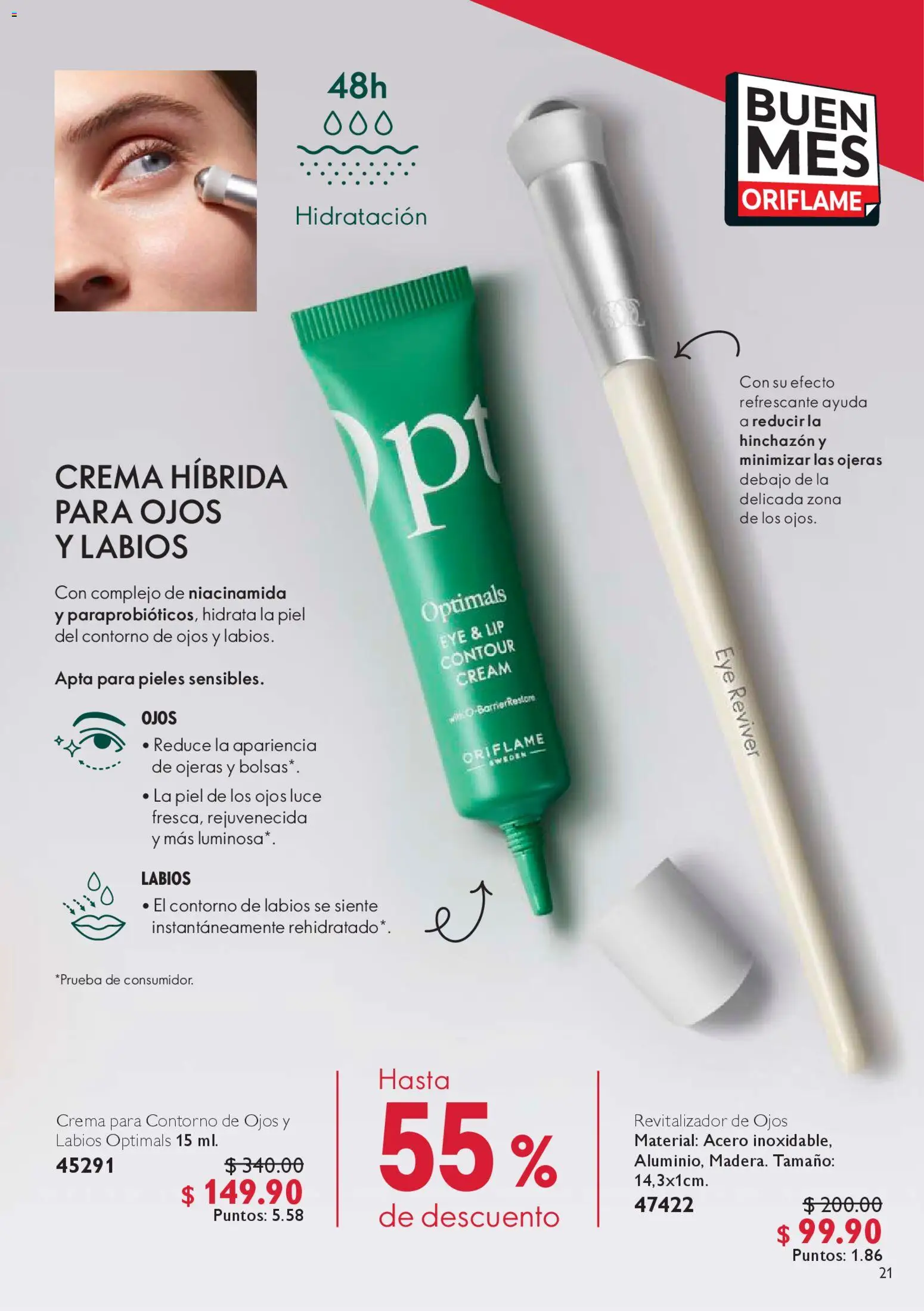 Nuevas ofertas de Oriflame válidas en toda la República Mexicana desde el 25.10.2025. ¡Encuentra las mejores ofertas en Oriflame Buen Fin! | Página: 21 | Productos: Contorno de ojos, Crema, Contorno