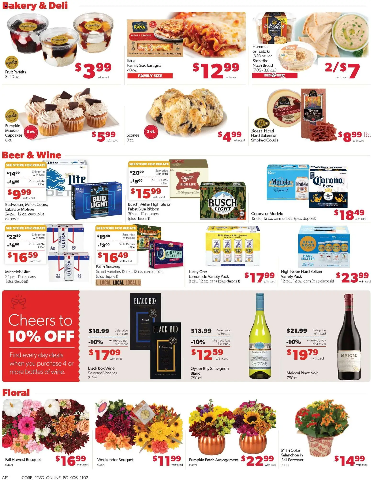 Family Fare Weekly Ad - MI - valid from 02.11.2025 | Page: 10 | Products: Bakery, Salami, Juice, Wine