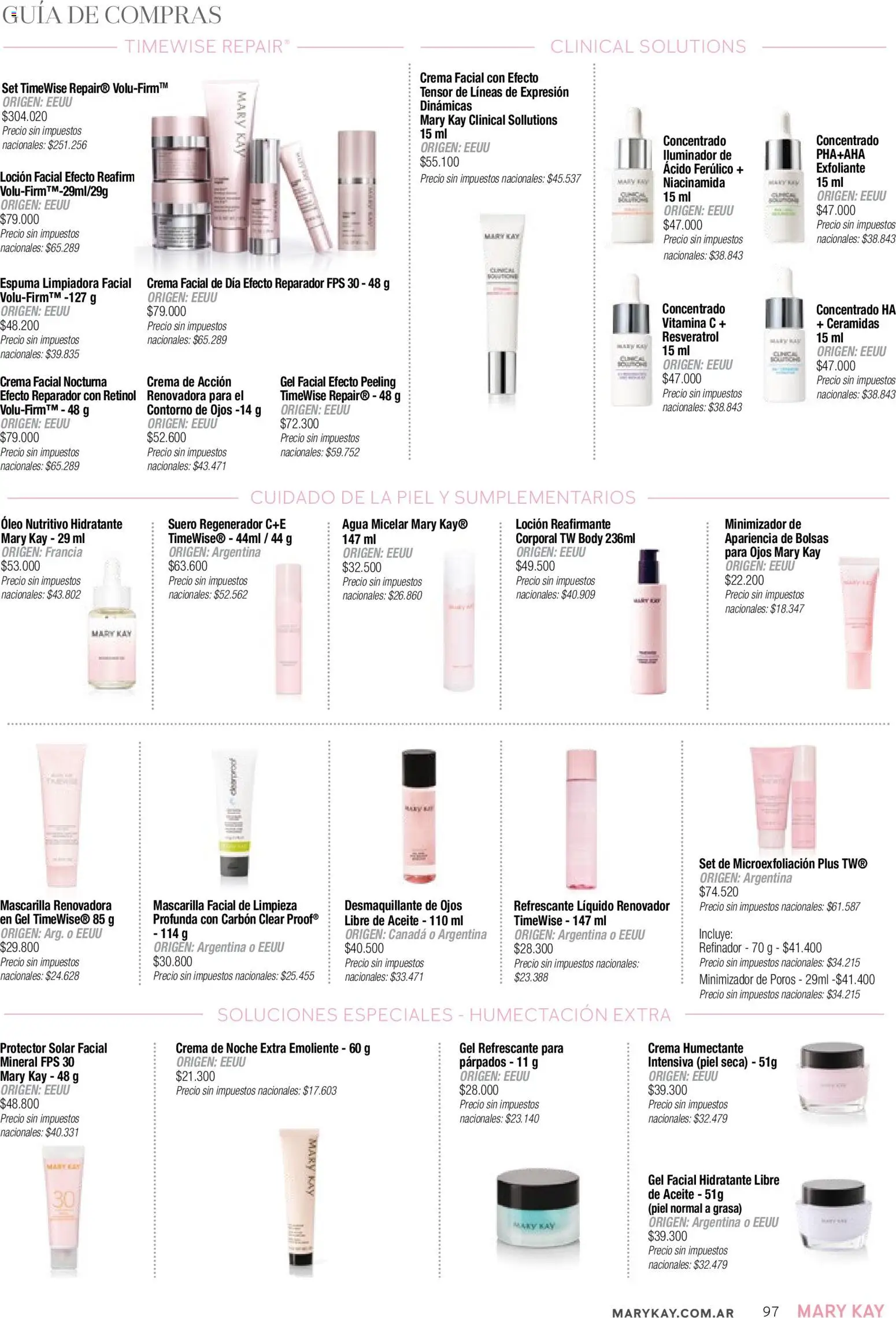 Mary Kay catálogo │ válido desde el 03.12.2025 | Página: 97 | Productos: Iluminador, Desmaquillante de ojos, Desmaquillante, Crema