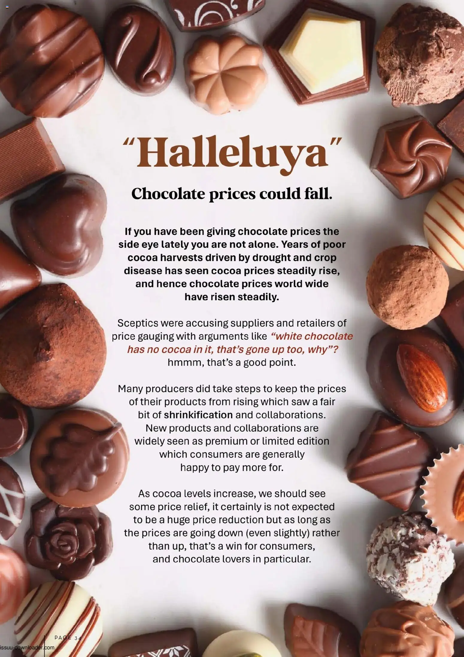 Foodworks catalogue - valid from 01.12.2025 | Page: 34 | Products: Cocoa, Saw, Chocolate