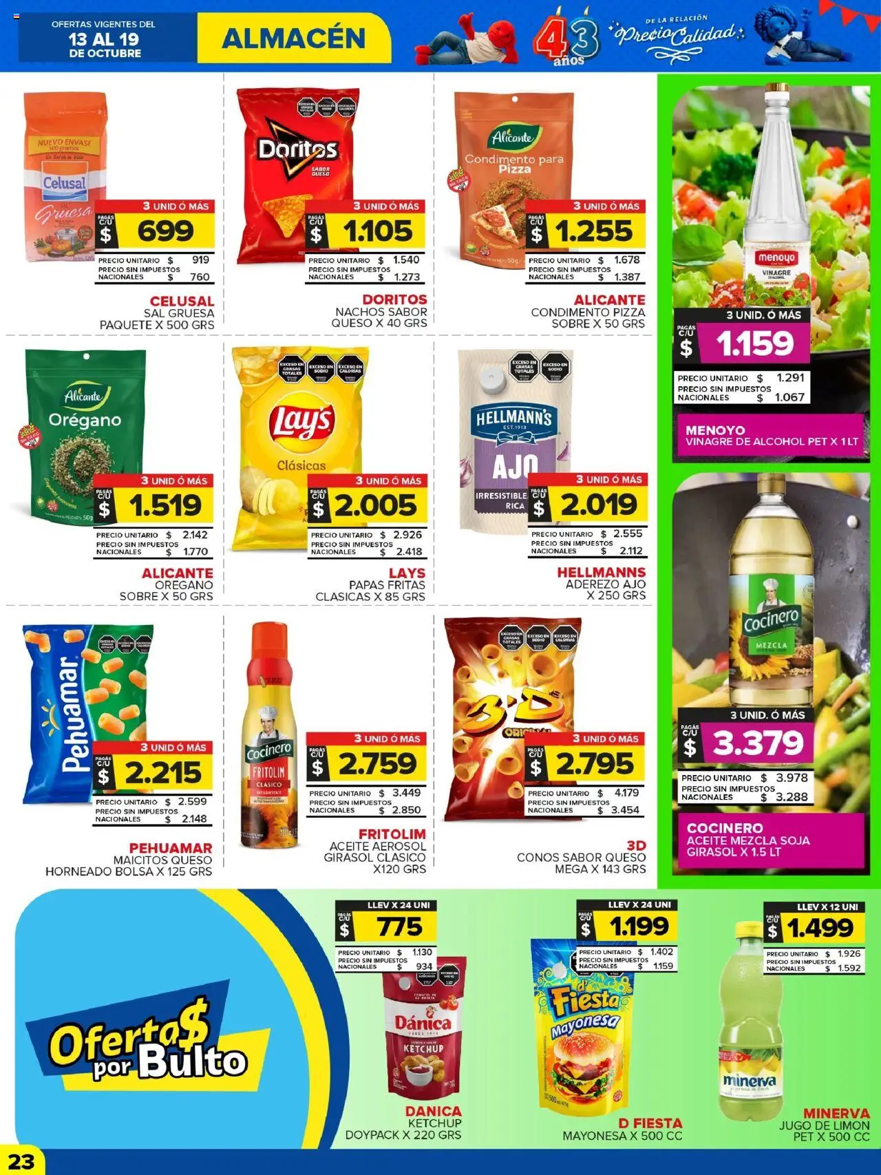 Carrefour Maxi catálogo - Chubut │ válido desde el 13.10.2025 | Página: 23 | Productos: Aderezo, Ketchup, Pizza, Jugo