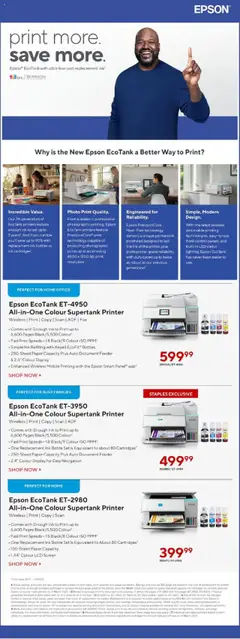 Staples flyer valid from 18.07.2025 | Page: 19 | Products: Printer, Navigation