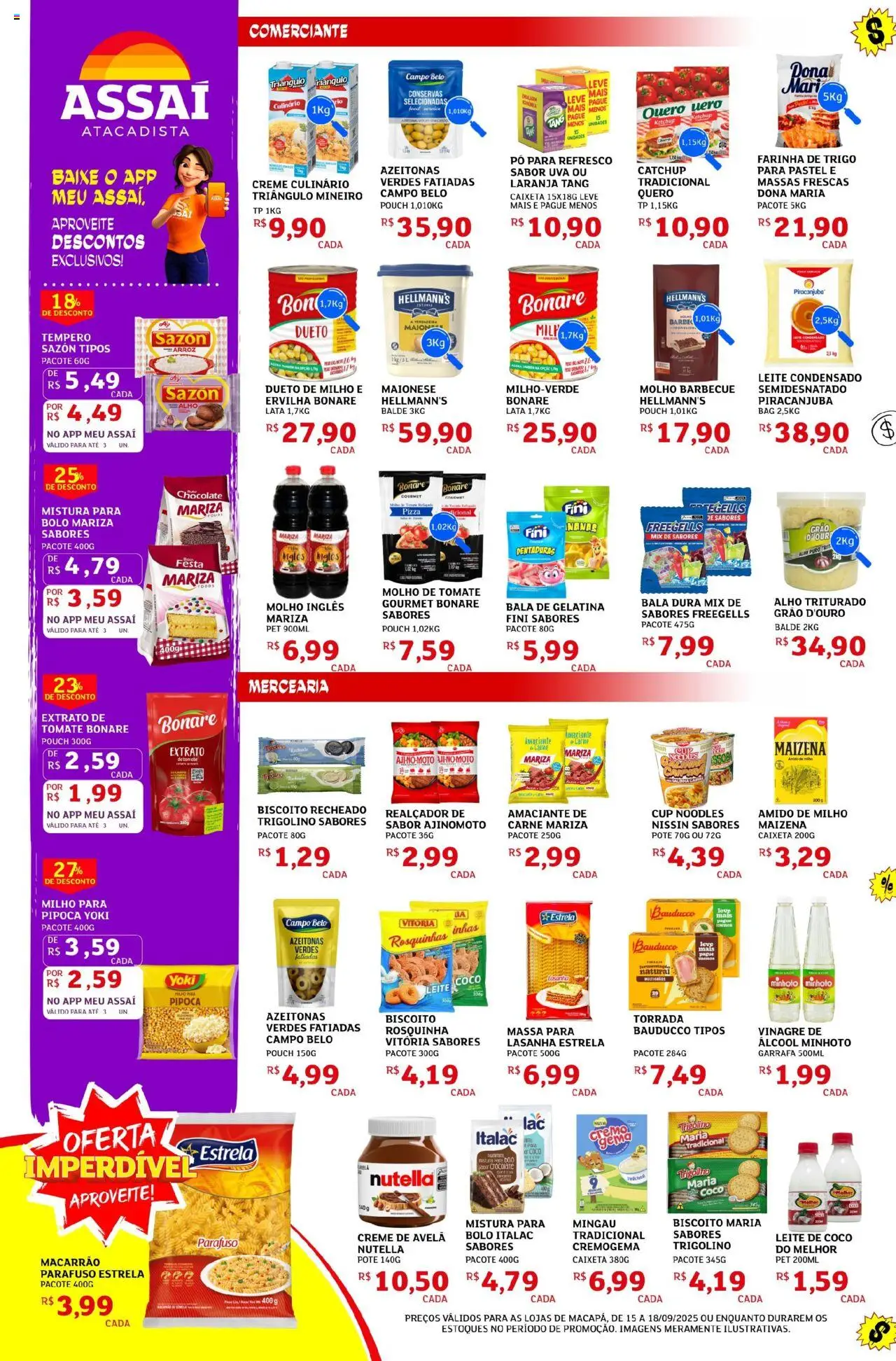 Assaí Atacadista Folheto - válido de 15.09.2025 | Página: 2 | Produtos: Coco, Azeitonas, Leite, Avelã