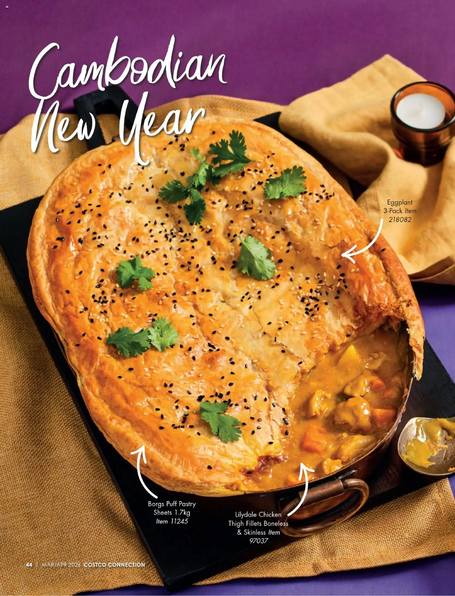 Costco catalogue - valid from 01.03.2026 | Page: 44 | Products: Chicken, Pastry, Eggplant