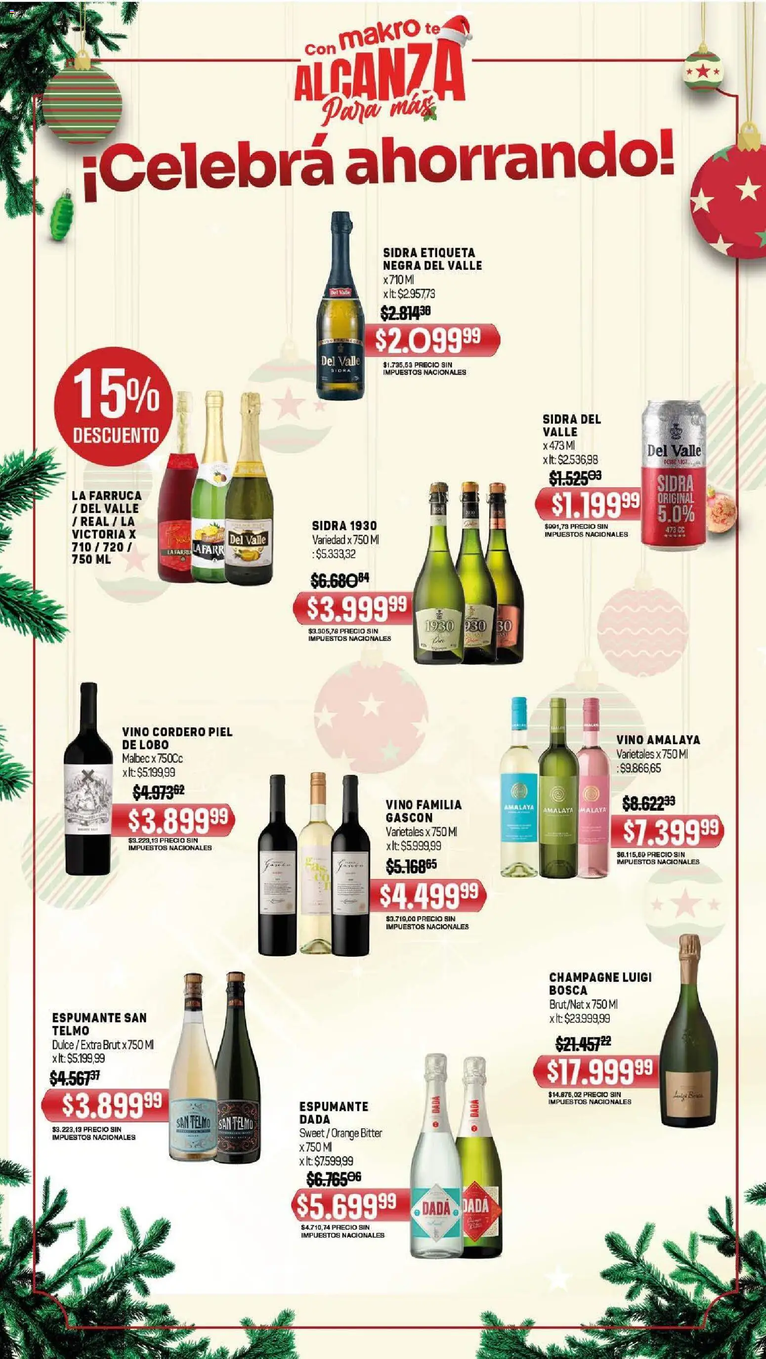 Makro ofertas │ válido desde el 11.12.2025 | Página: 3 | Productos: Champagne, Vino, Té