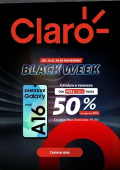 Vista previa de folleto Claro - Black Week de la Claro válido desde 25.11.2025