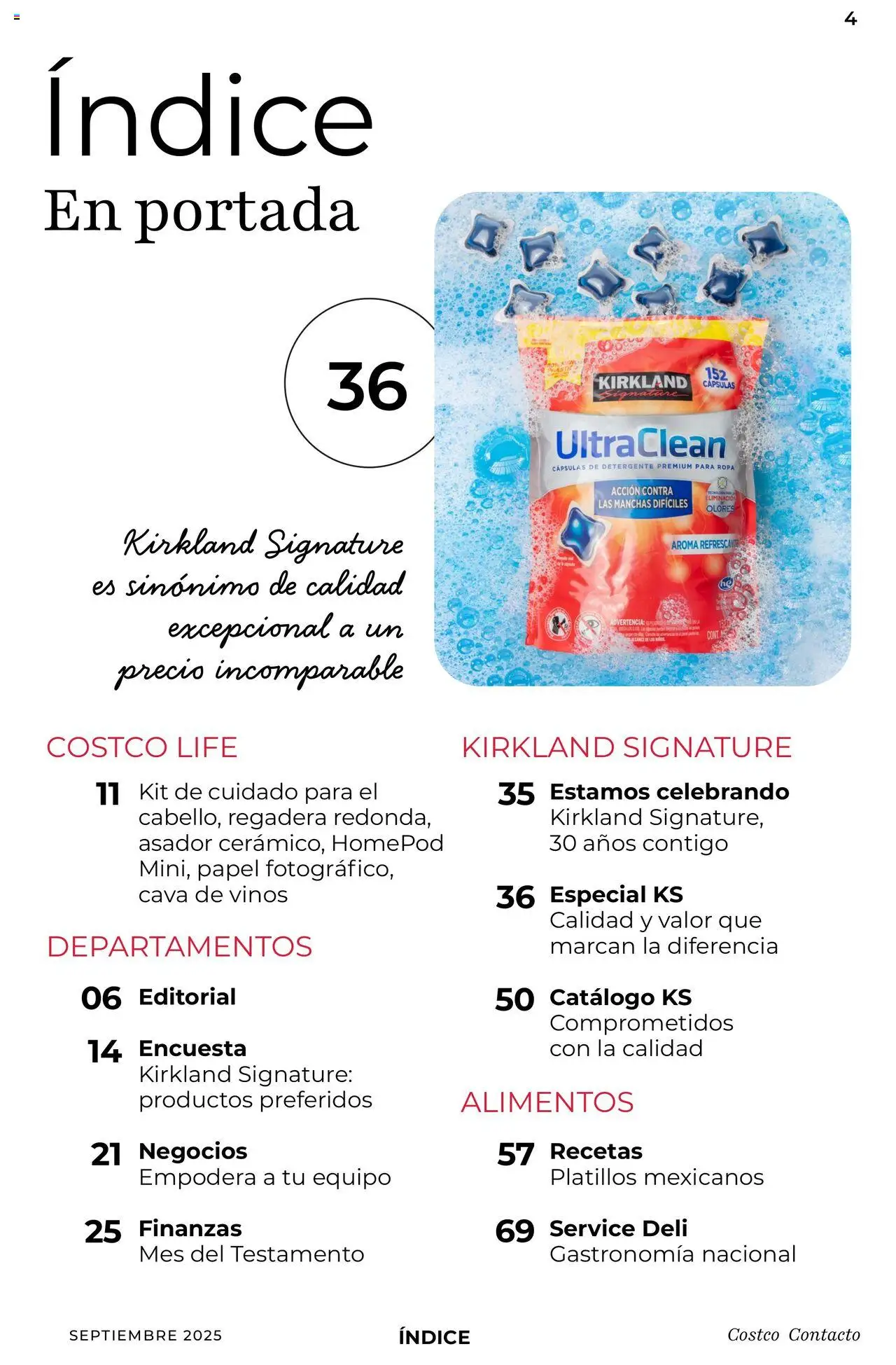 Nuevas ofertas de Costco válidas en toda la República Mexicana desde el 10.09.2025. ¡Encuentra las mejores ofertas en Costco - Catálogo Septiembre! | Página: 4 | Productos: Detergente, Cava, Ropa, Regadera