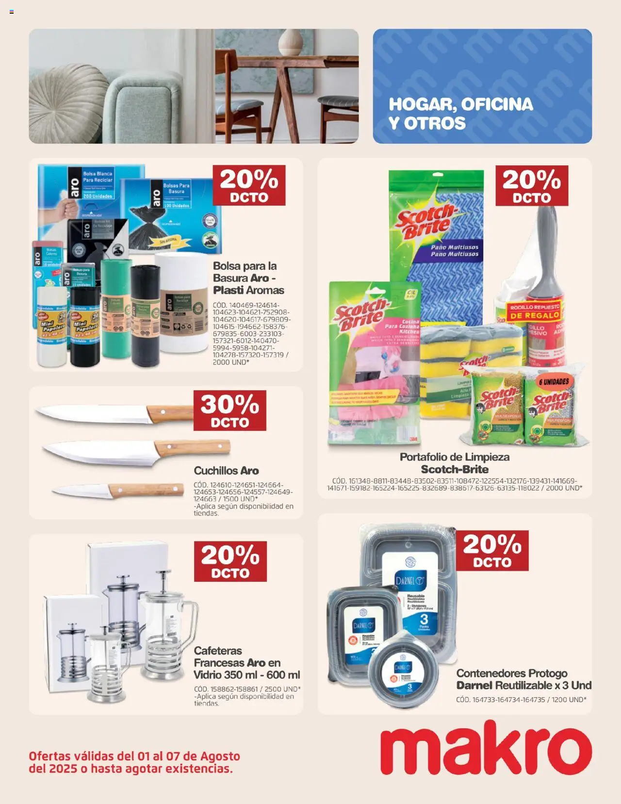 Makro revista - valida desde el 01.08.2025 | Página: 25 | Productos: Bolsa, Rodillo, Cocina