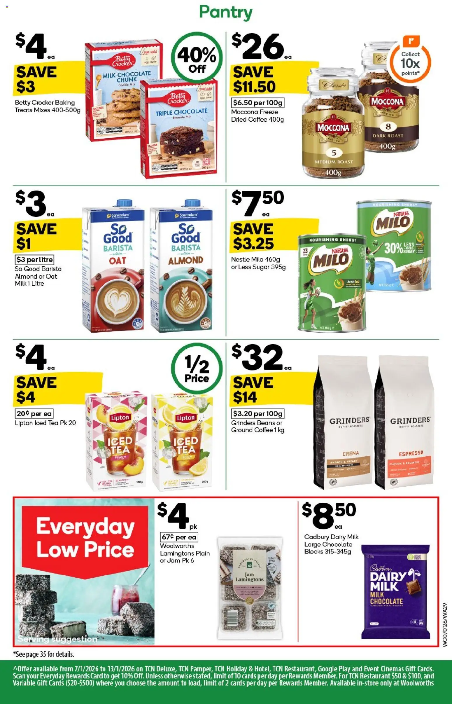 Woolworths catalogue - valid from 07.01.2026 | Page: 29 | Products: Milk, Dairy, Chocolate, Moccona