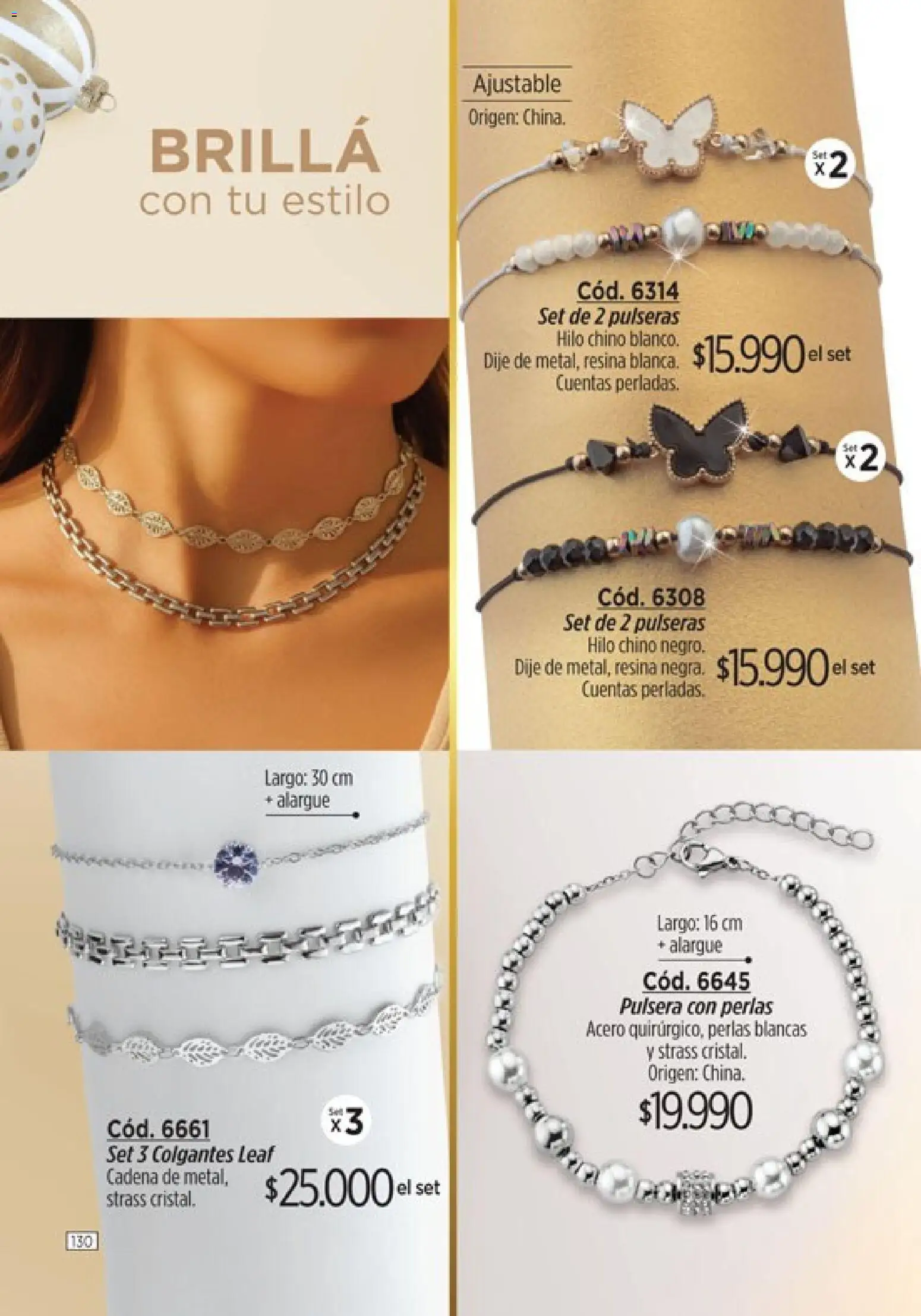 Amodil - Campaña 18/2025 │ válido desde el 30.11.2025 | Página: 130 | Productos: Pulsera, Colgantes, Dije, Cadena