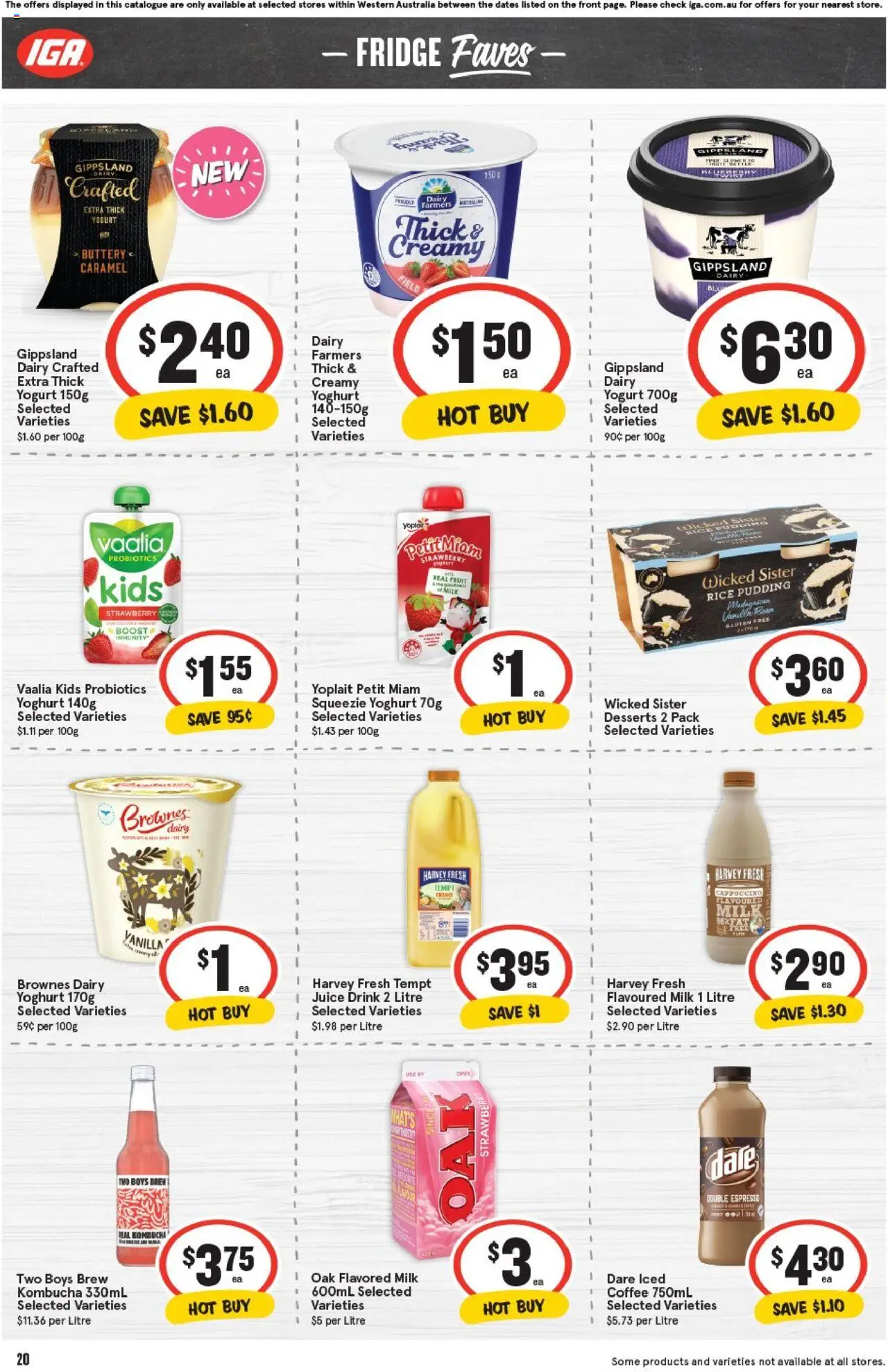 IGA catalogue - valid from 08.10.2025 | Page: 23 | Products: Milk, Dairy, Juice, Fridge
