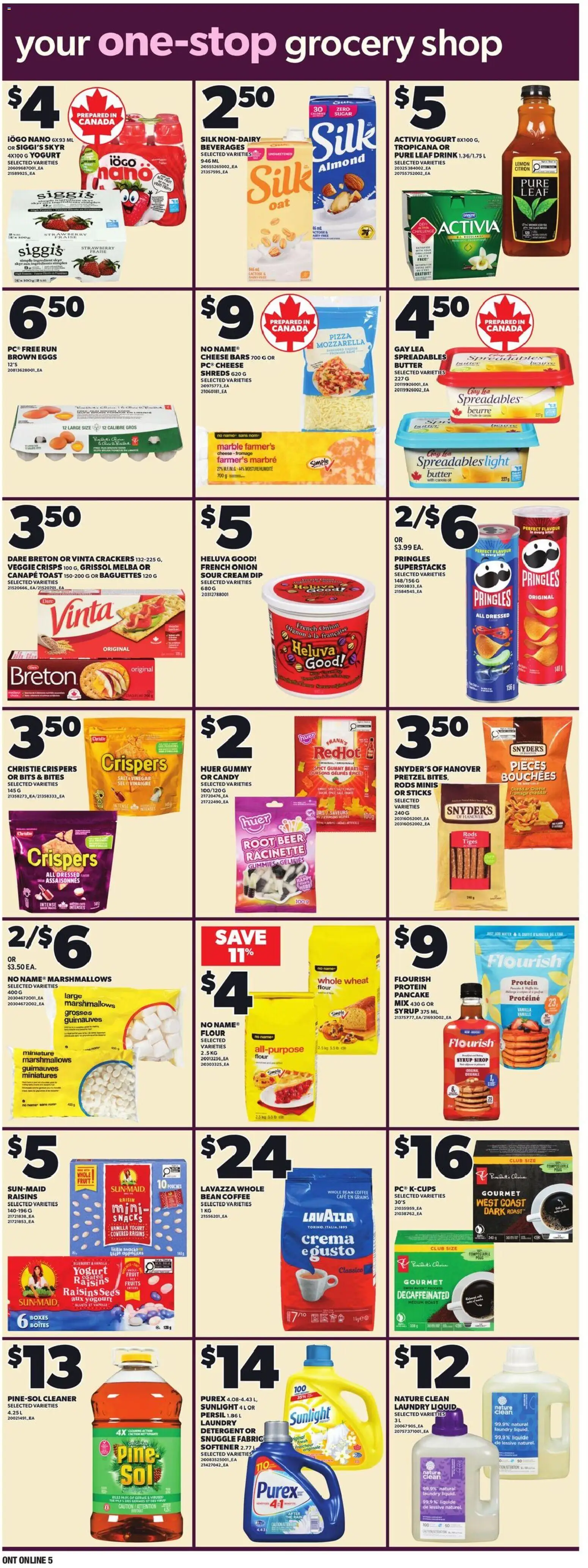 Loblaws flyer valid from 30.04.2026 | Page: 14 | Products: Sour cream, Detergent, Butter, Cheese