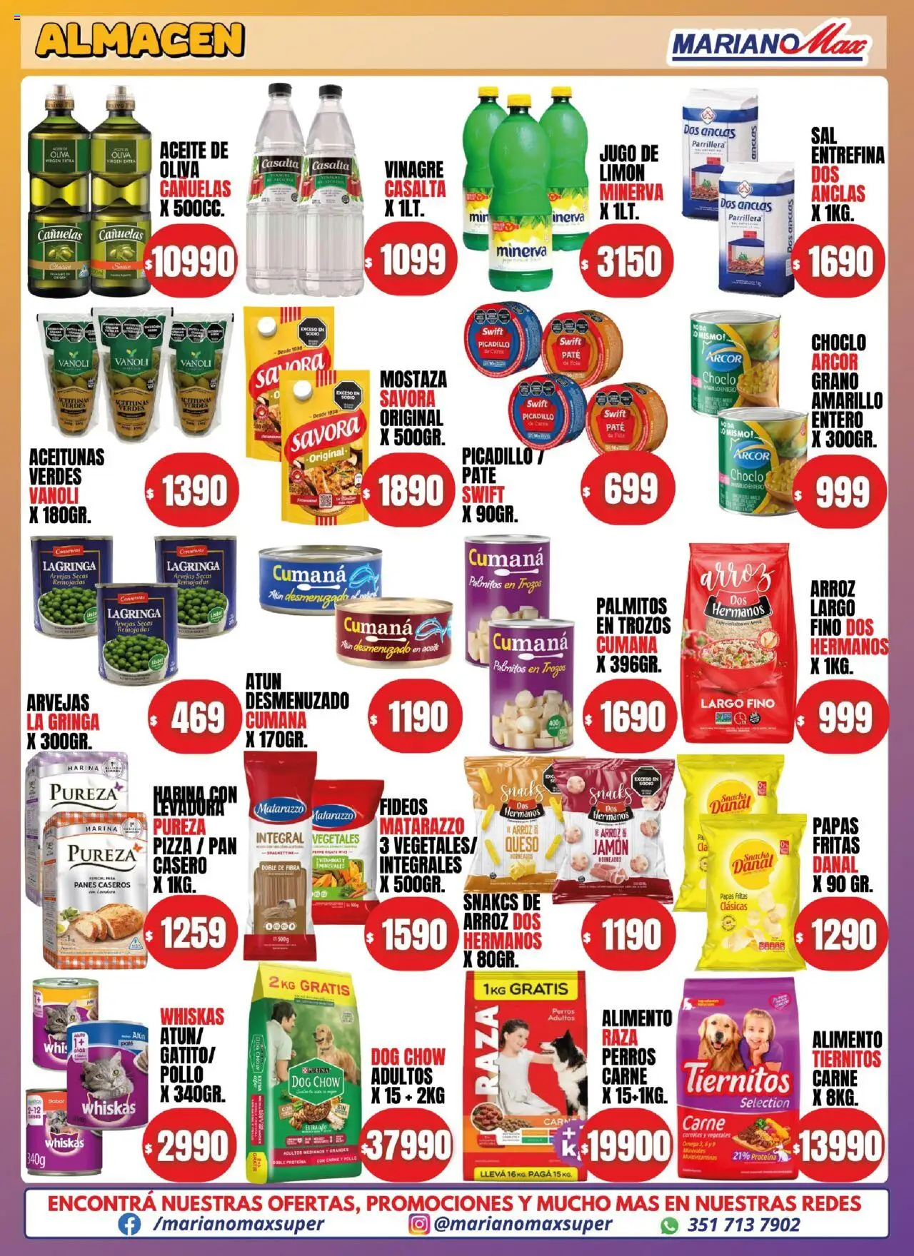 Mariano Max - Catálogo │ válido desde el 17.09.2025 | Página: 2 | Productos: Aceitunas, Palmitos, Jamón, Fideos