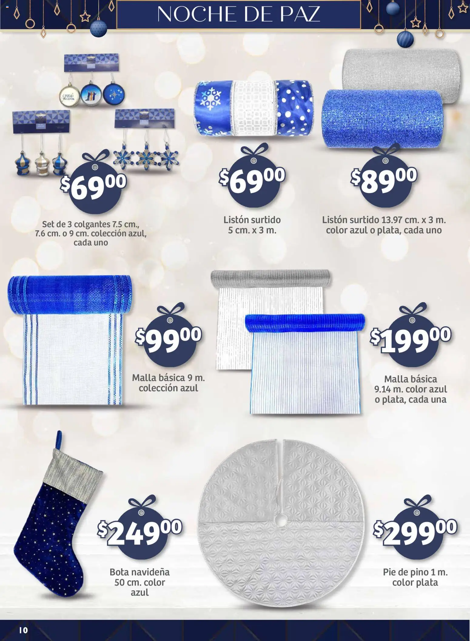 Nuevas ofertas de Soriana válidas en toda la República Mexicana desde el 25.09.2025. ¡Encuentra las mejores ofertas en Soriana - Decoración Navideña Mercado Nacional! | Página: 10 | Productos: Malla