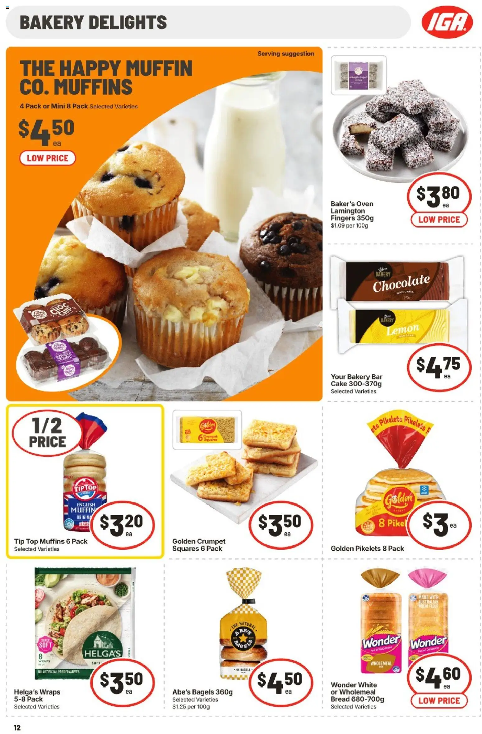 IGA catalogue - valid from 29.04.2026 | Page: 13 | Products: Bread, Chocolate, Lemon, Wheat