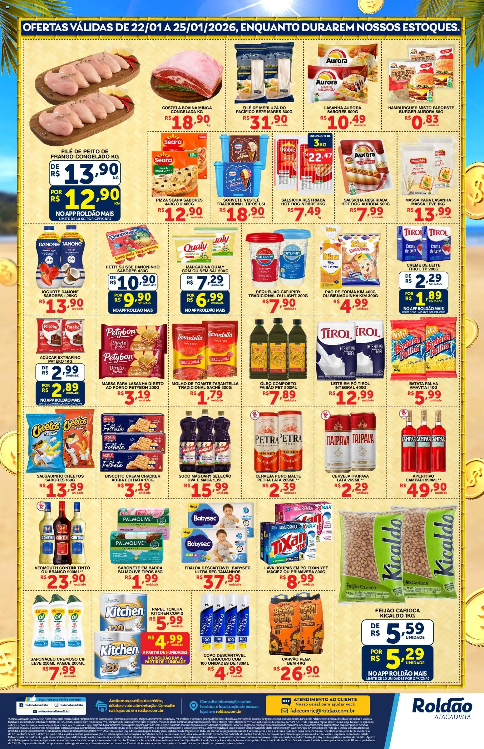 Roldão Folheto - válido de 22.01.2026 | Página: 2 | Produtos: Feijão, Pao de forma kim, Base, Margarina