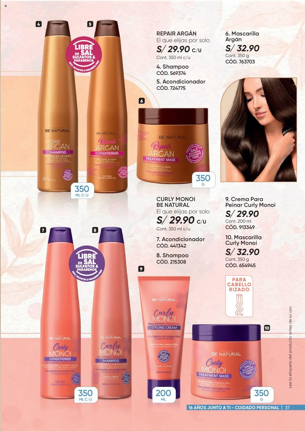 Catálogo Azzorti válido desde 15.09.2025 | Página: 37 | Productos: Shampoo, Acondicionador, Aceite, Crema