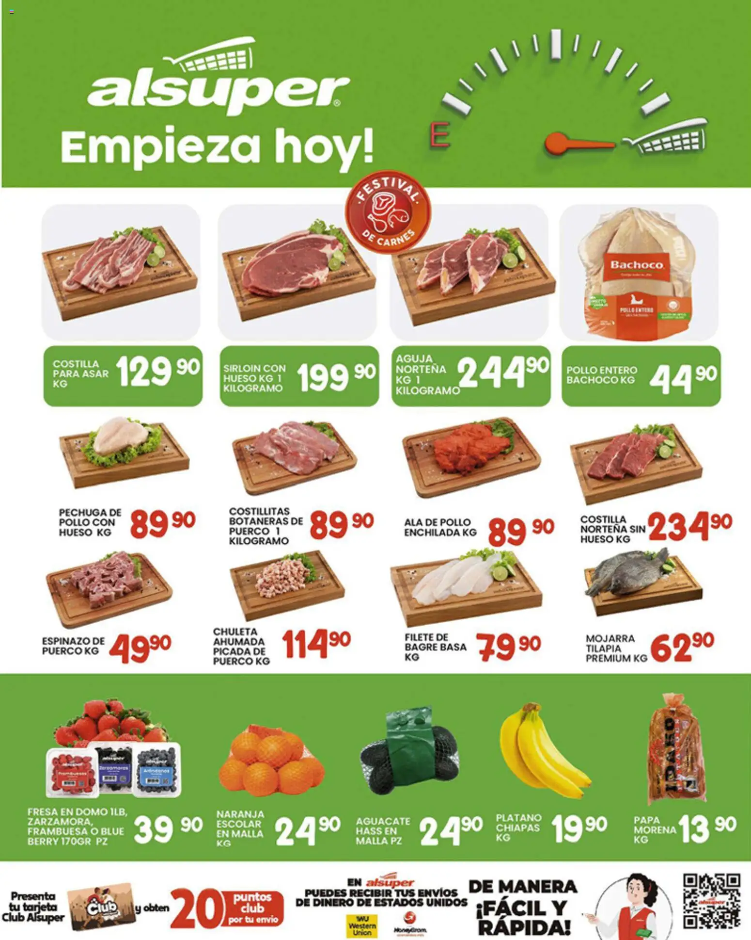 Nuevas ofertas de Alsuper válidas en toda la República Mexicana desde el 16.01.2026. ¡Encuentra las mejores ofertas en Alsuper folleto! | Página: 8 | Productos: Pollo, Fresa, Papa, Aguacate