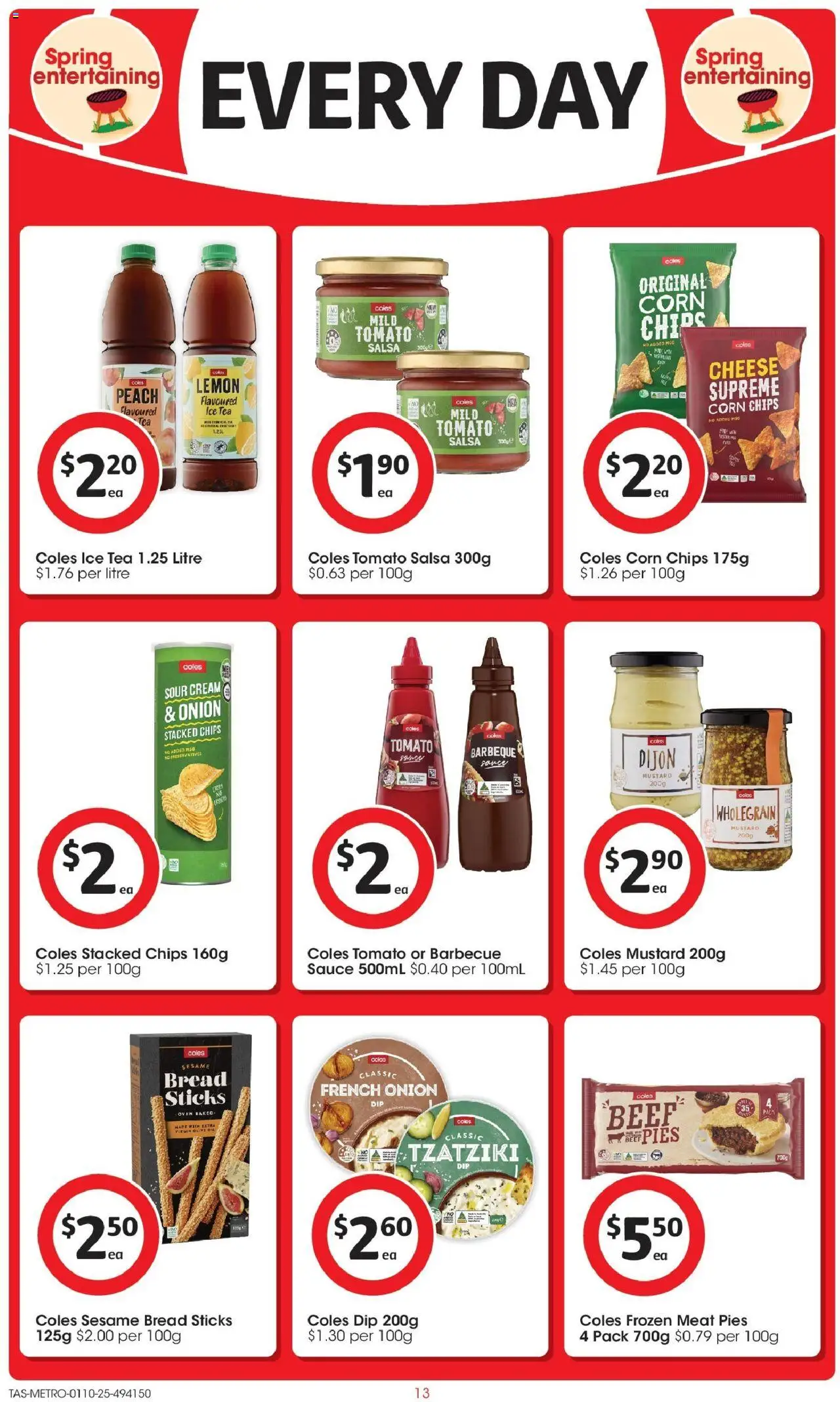 Coles catalogue - valid from 01.10.2025 | Page: 13 | Products: Oil, Beef, Olive oil, Pies