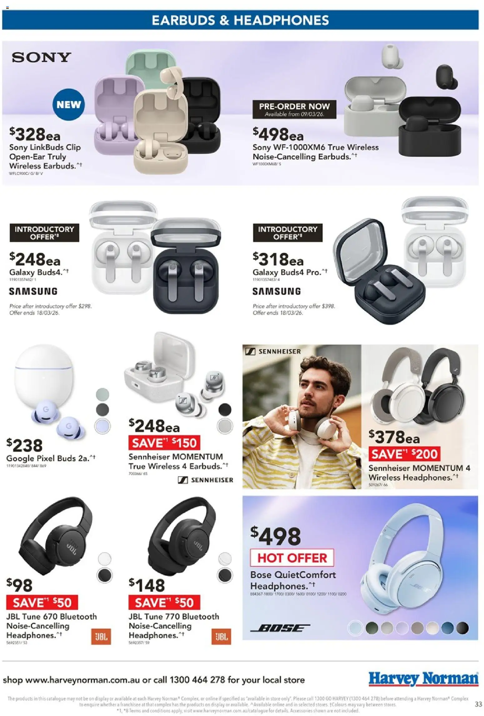 Harvey Norman catalogue - valid from 06.03.2026 | Page: 33 | Products: Accessories, Clip, Headphones