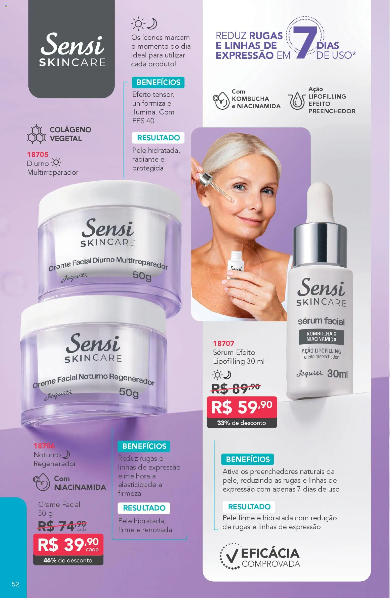 Jequiti Folheto - válido de 30.01.2026 | Página: 52 | Produtos: Colágeno, Sérum, Creme