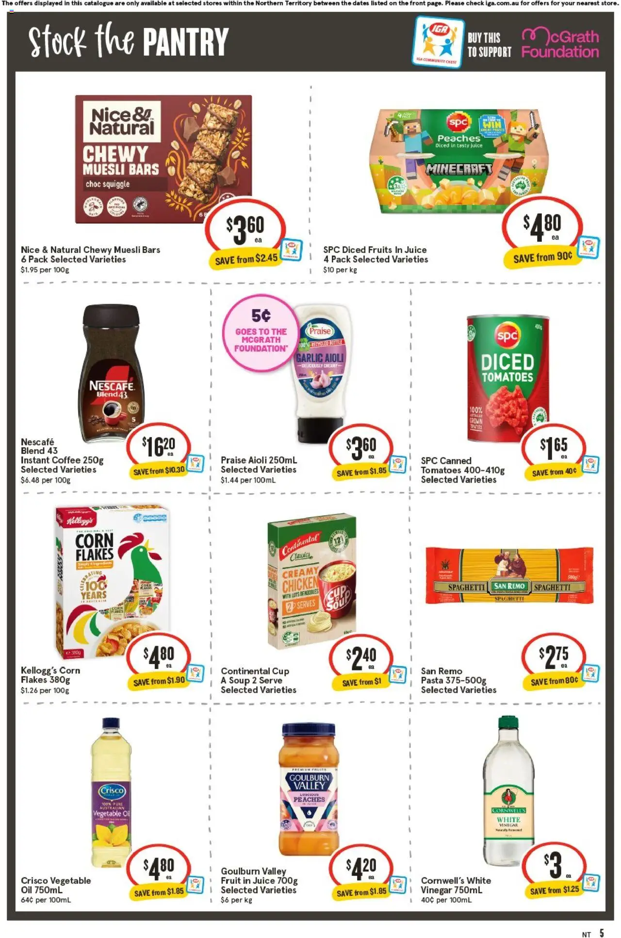 IGA catalogue - valid from 24.09.2025 | Page: 5 | Products: Coffee, Juice, Fruits, Garlic