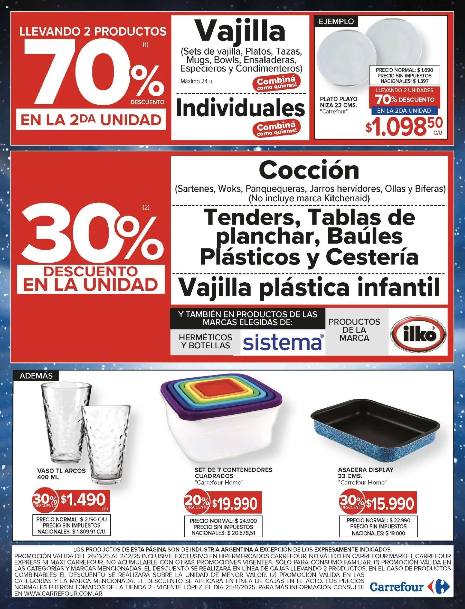 Carrefour ofertas │ válido desde el 26.11.2025 | Página: 25 | Productos: Caso, Asadera, Sobre