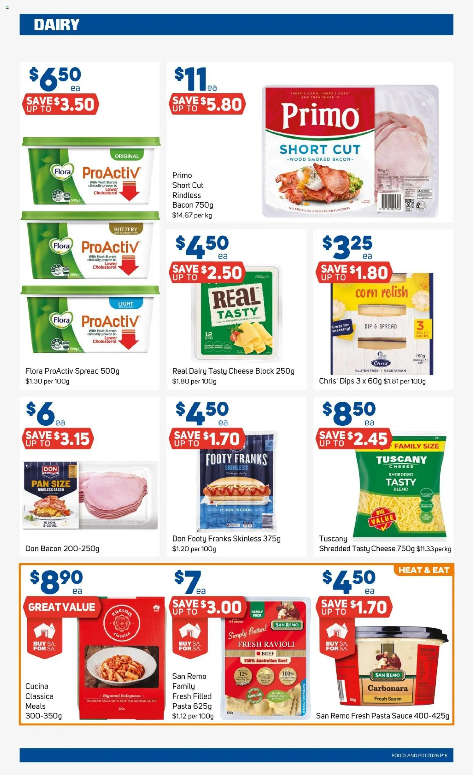 Foodland catalogue - valid from 31.12.2025 | Page: 16 | Products: Light, Plant, Dairy, Cheese