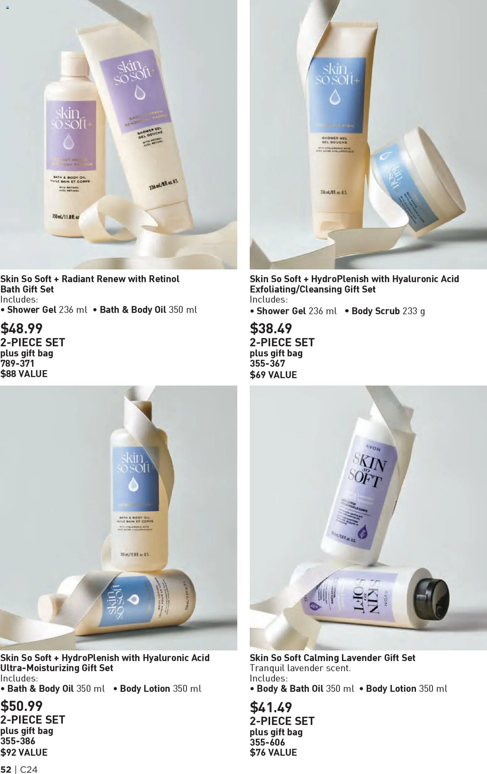 Avon flyer valid from 20.11.2025 | Page: 52 | Products: Bag, Body lotion, Shower, Oil