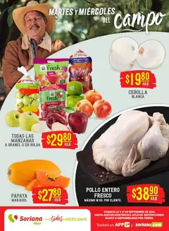 Vista previa de Soriana - Martes y Miércoles del Campo Híper: Ver, Tab, Chis, Camp, Yuc y Q. Roo, nuevo folleto de la tienda, válido en México a partir del 16.09.2025