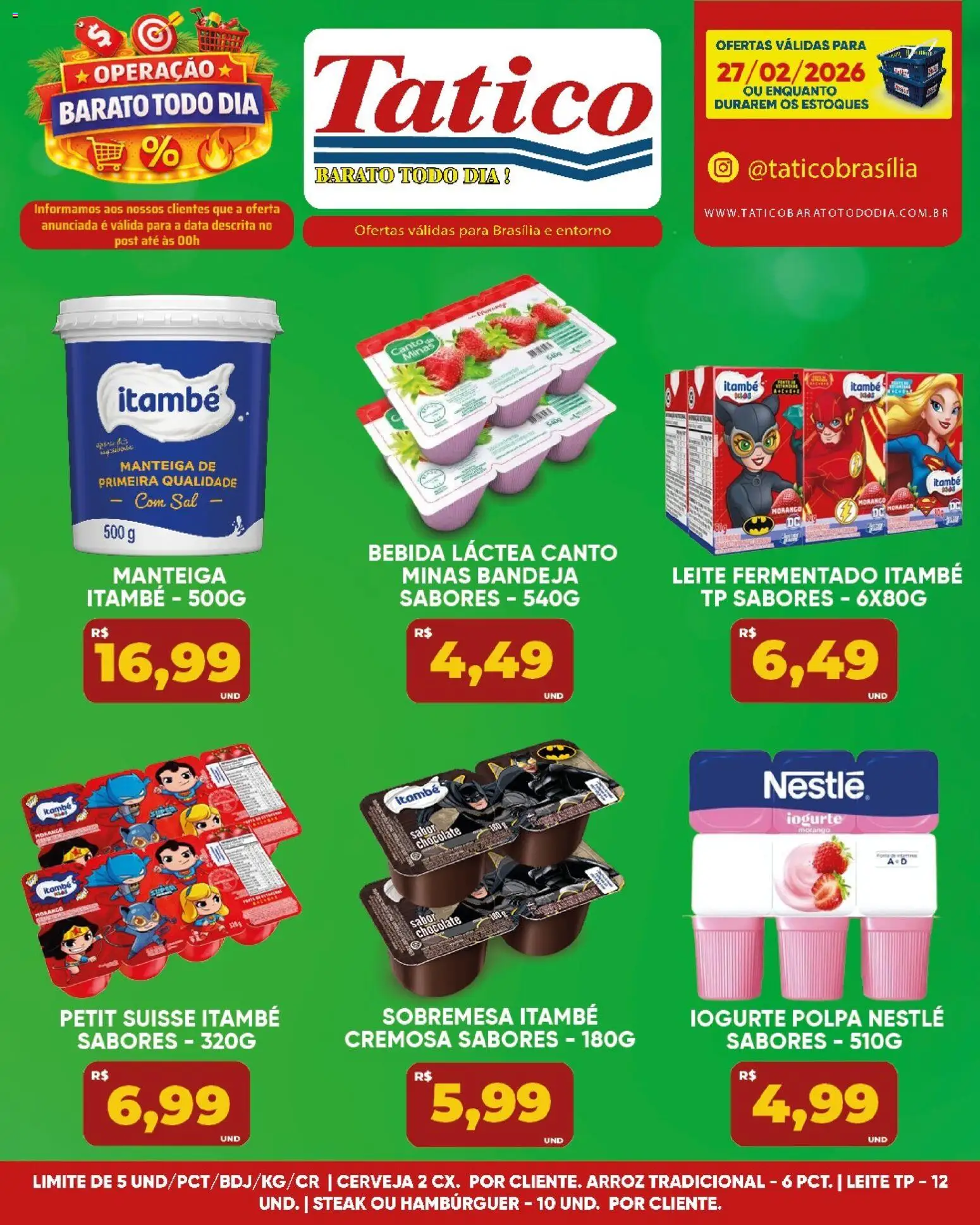Tatico Folheto - válido de 27.02.2026 | Página: 8 | Produtos: Chocolate, Bebida, Sal, Leite fermentado