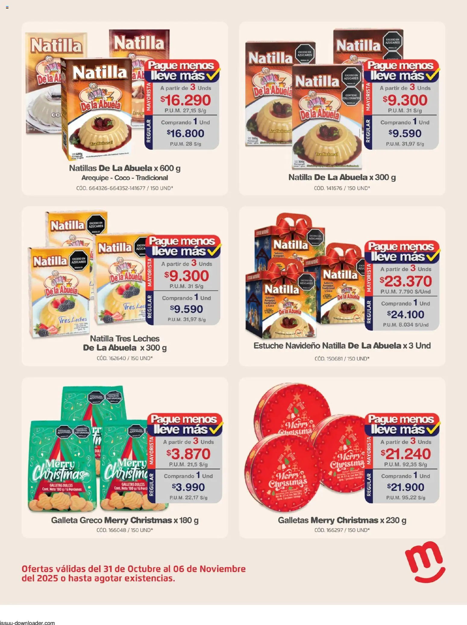 Makro revista - valida desde el 31.10.2025 | Página: 14 | Productos: Estuche, Galletas, Azucar, Coco