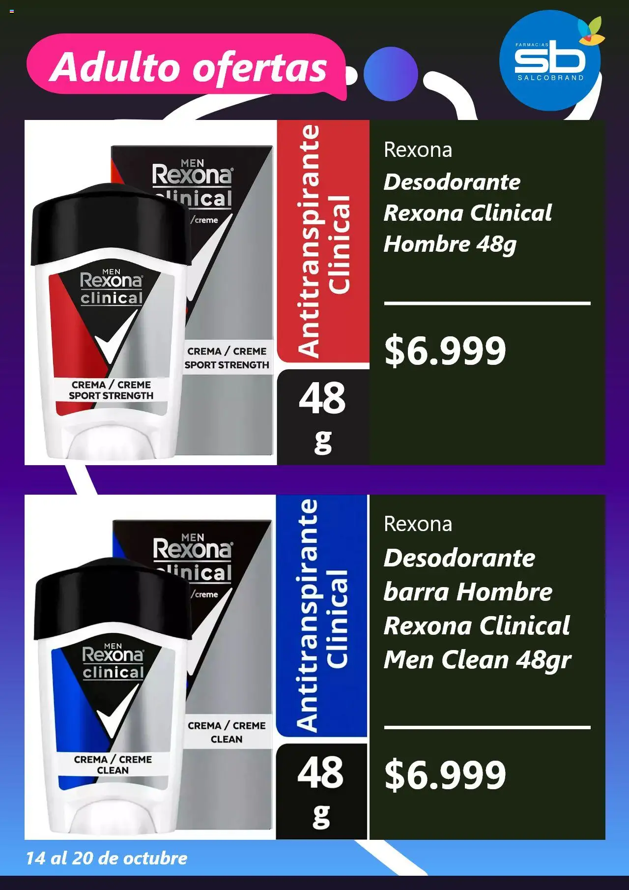Salcobrand ofertas  │ válido desde el 14.10.2025 | Página: 3 | Productos: Desodorante, Antitranspirante, Crema