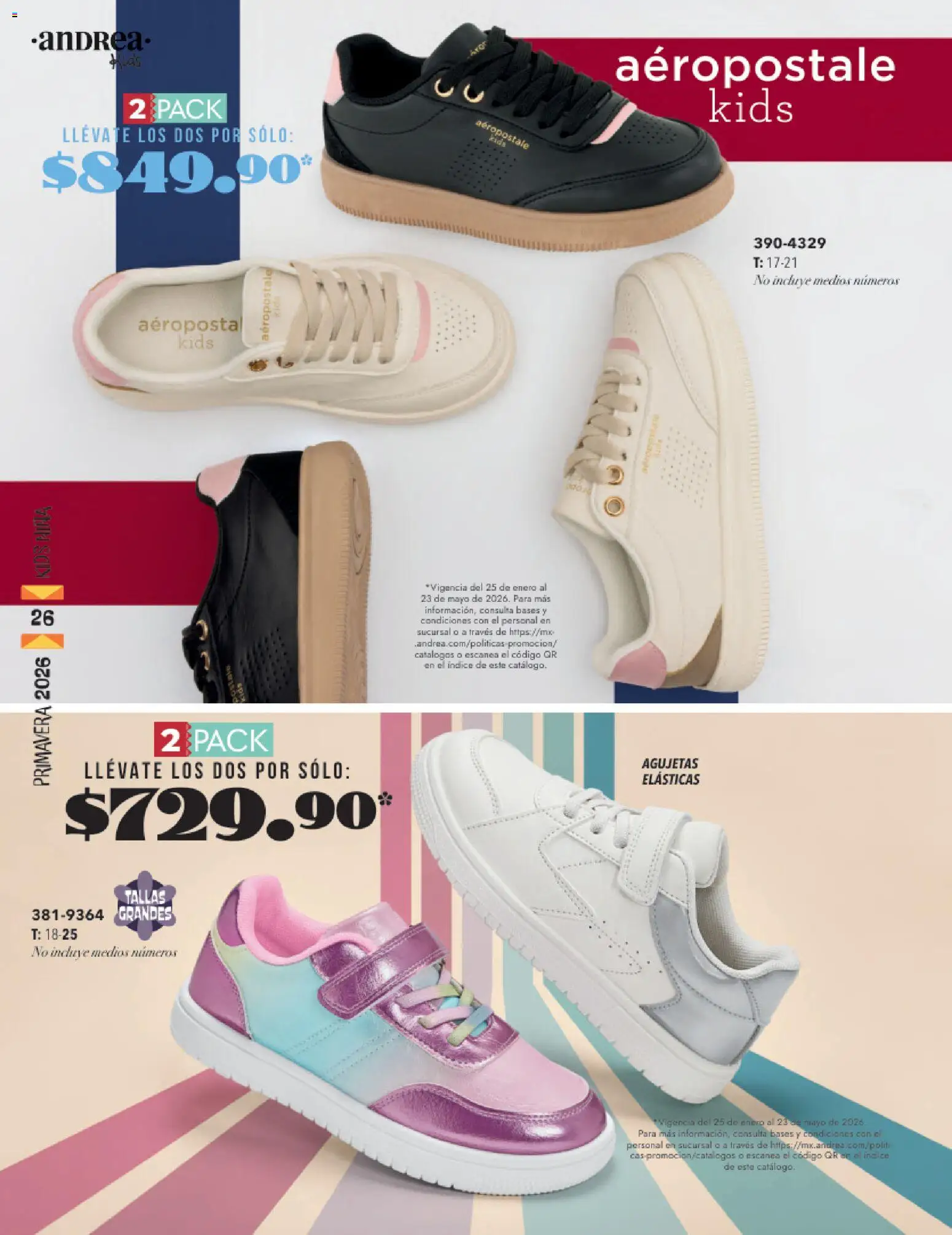 Nuevas ofertas de Andrea válidas en toda la República Mexicana desde el 25.01.2026. ¡Encuentra las mejores ofertas en Andrea catálogo Infantil! | Página: 26