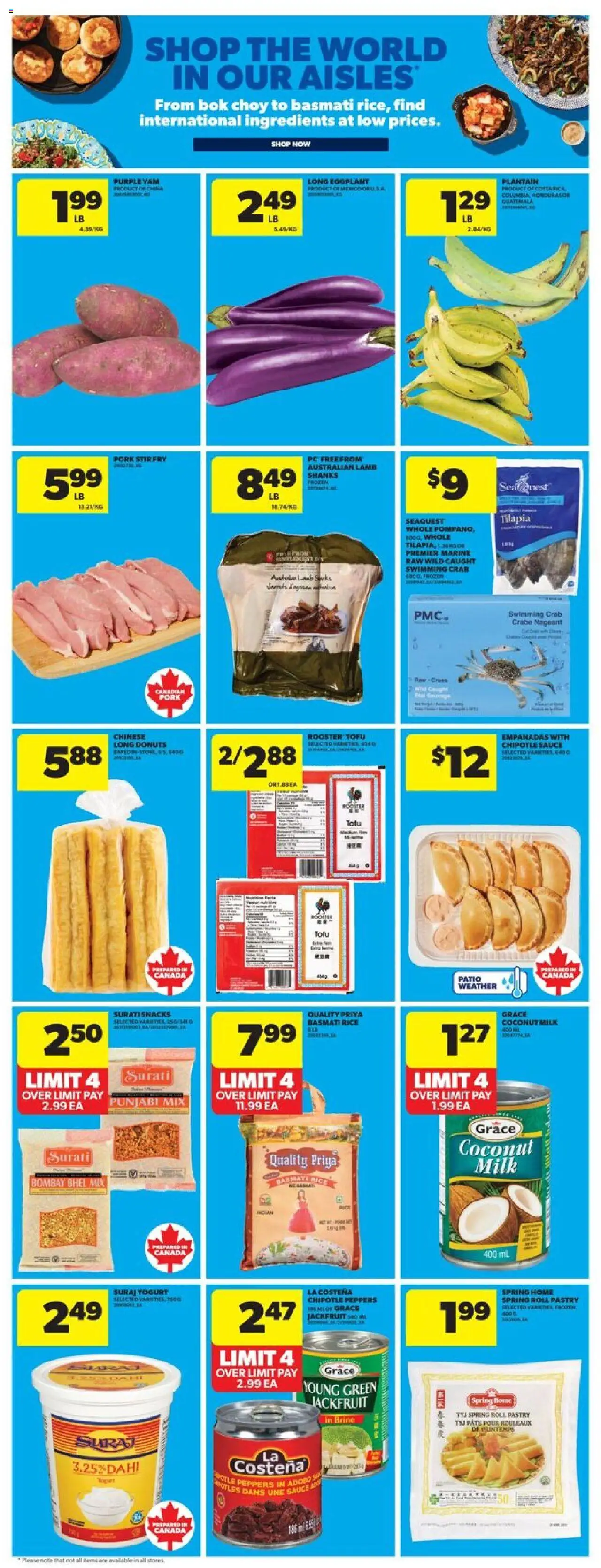Real Canadian Superstore flyer valid from 14.08.2025 | Page: 23 | Products: Rice, PC, Yogurt, Pork