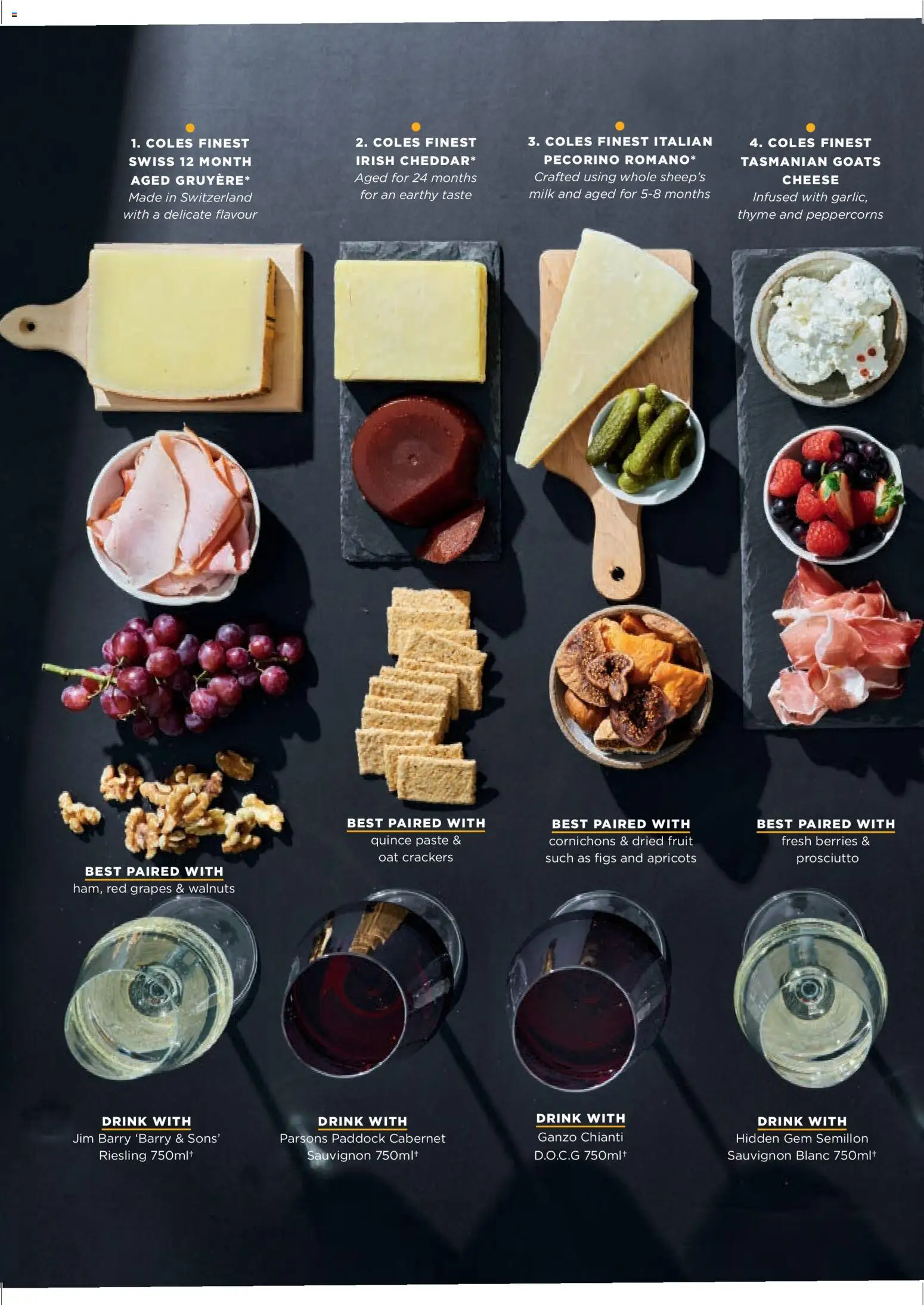 Coles catalogue - valid from 06.11.2025 | Page: 14 | Products: Crackers, Milk, Cheese, Grapes