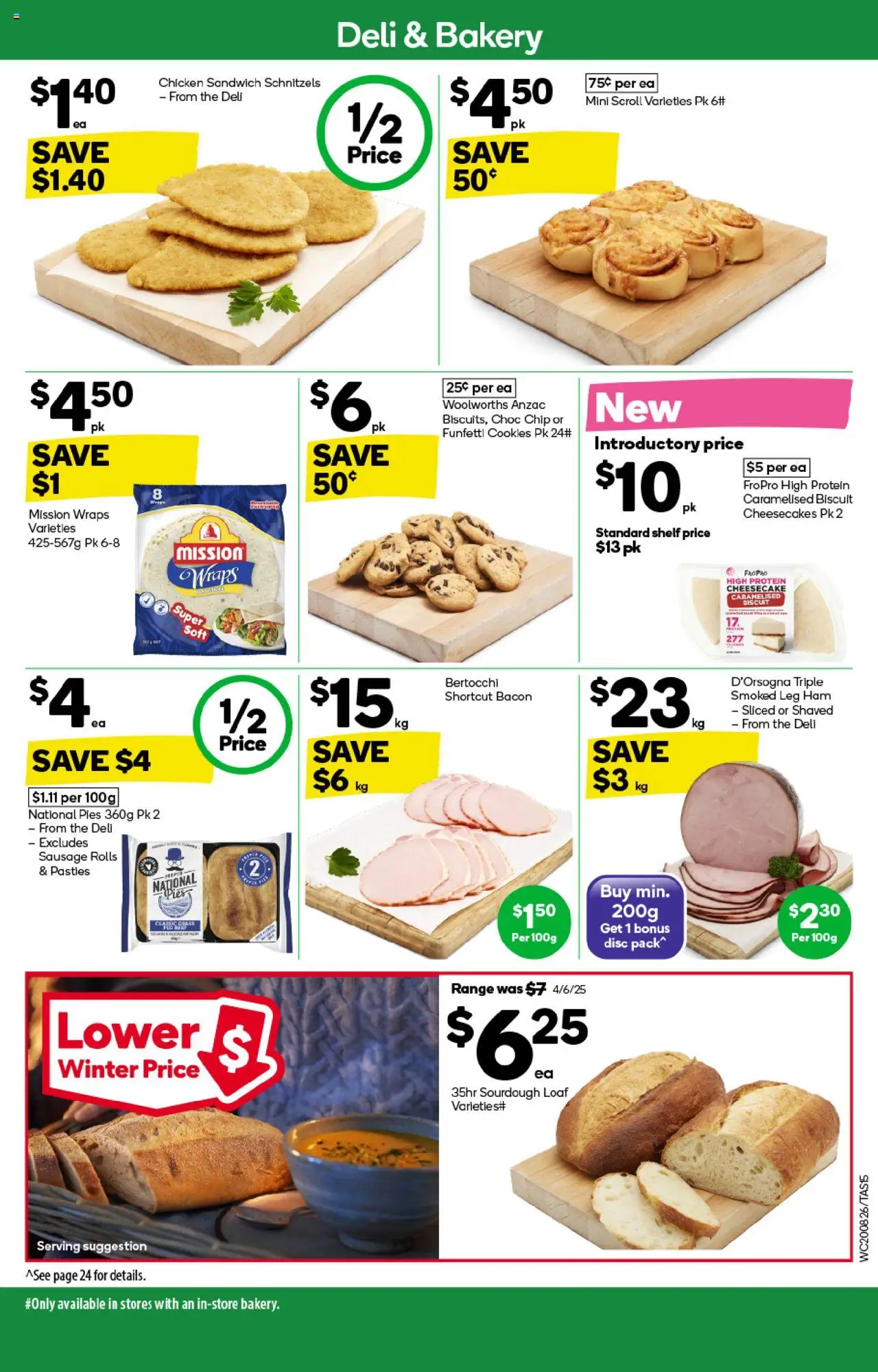 Woolworths catalogue - valid from 20.08.2025 | Page: 15 | Products: Bacon, Ham, Chicken, Sausage