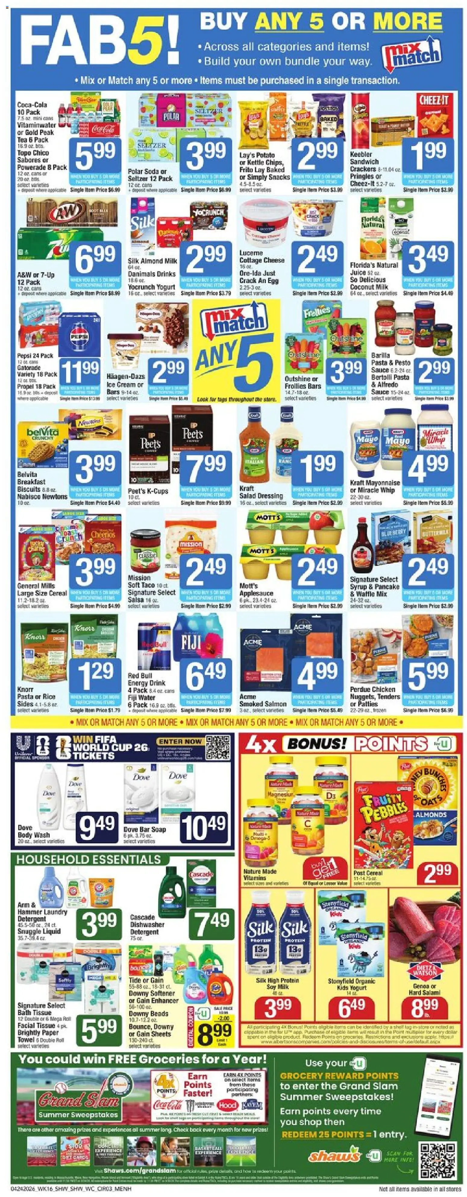 Shaw's Weekly Ad - NH - valid from 24.04.2026 | Page: 3 | Products: Hammer, Ice cream, Salad, Mouse