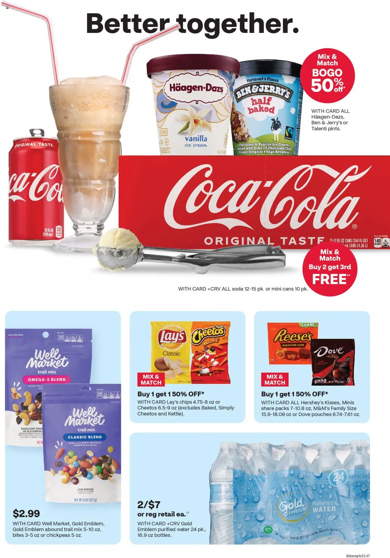 CVS Pharmacy Weekly Ad - KS - valid from 13.07.2025 | Page: 4 | Products: Chickpeas, Cream, Ice cream, Chocolate Chip