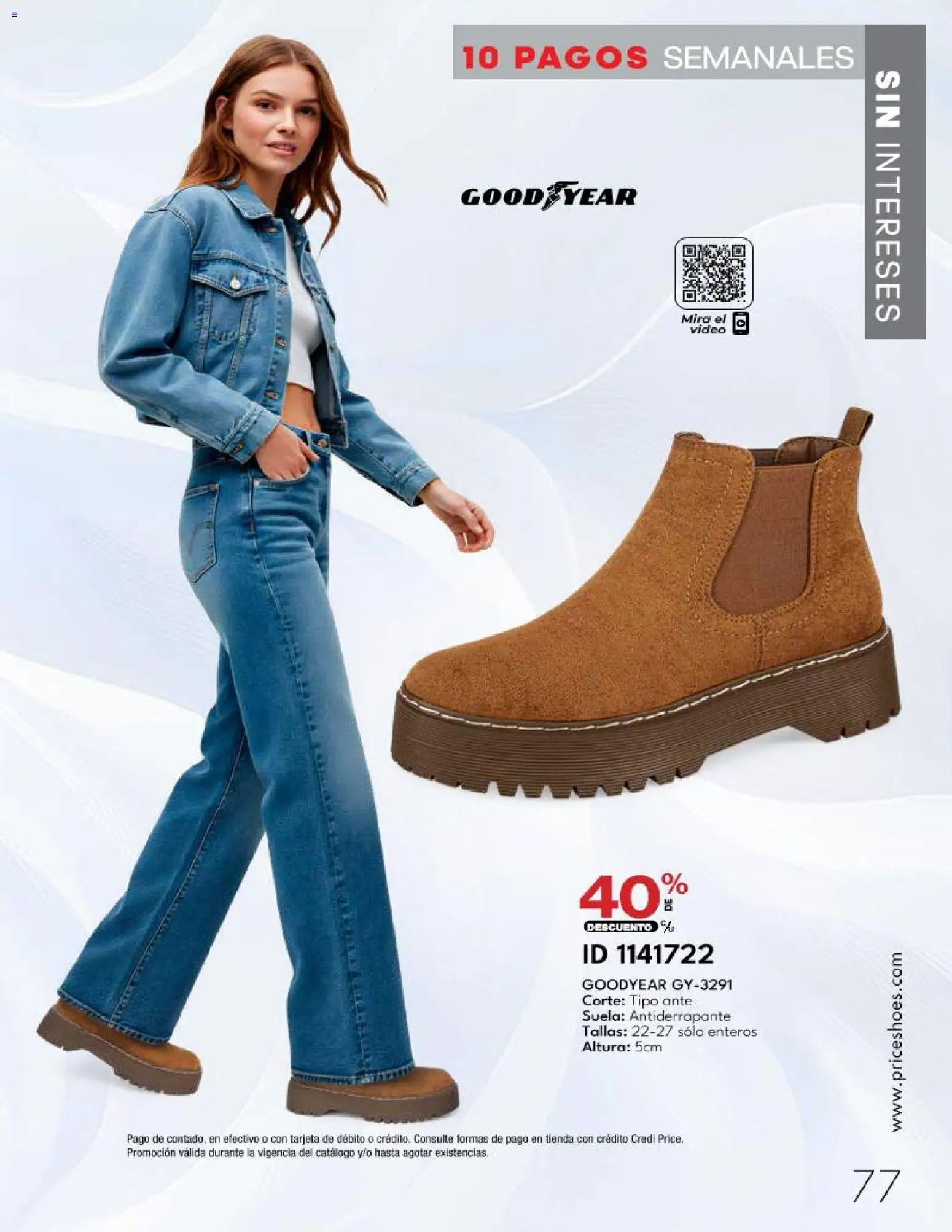 Nuevas ofertas de Price Shoes válidas en toda la República Mexicana desde el 20.03.2026. ¡Encuentra las mejores ofertas en Price Shoes catálogo 10 Pagos Sin Intereses! | Página: 77 | Productos: Video