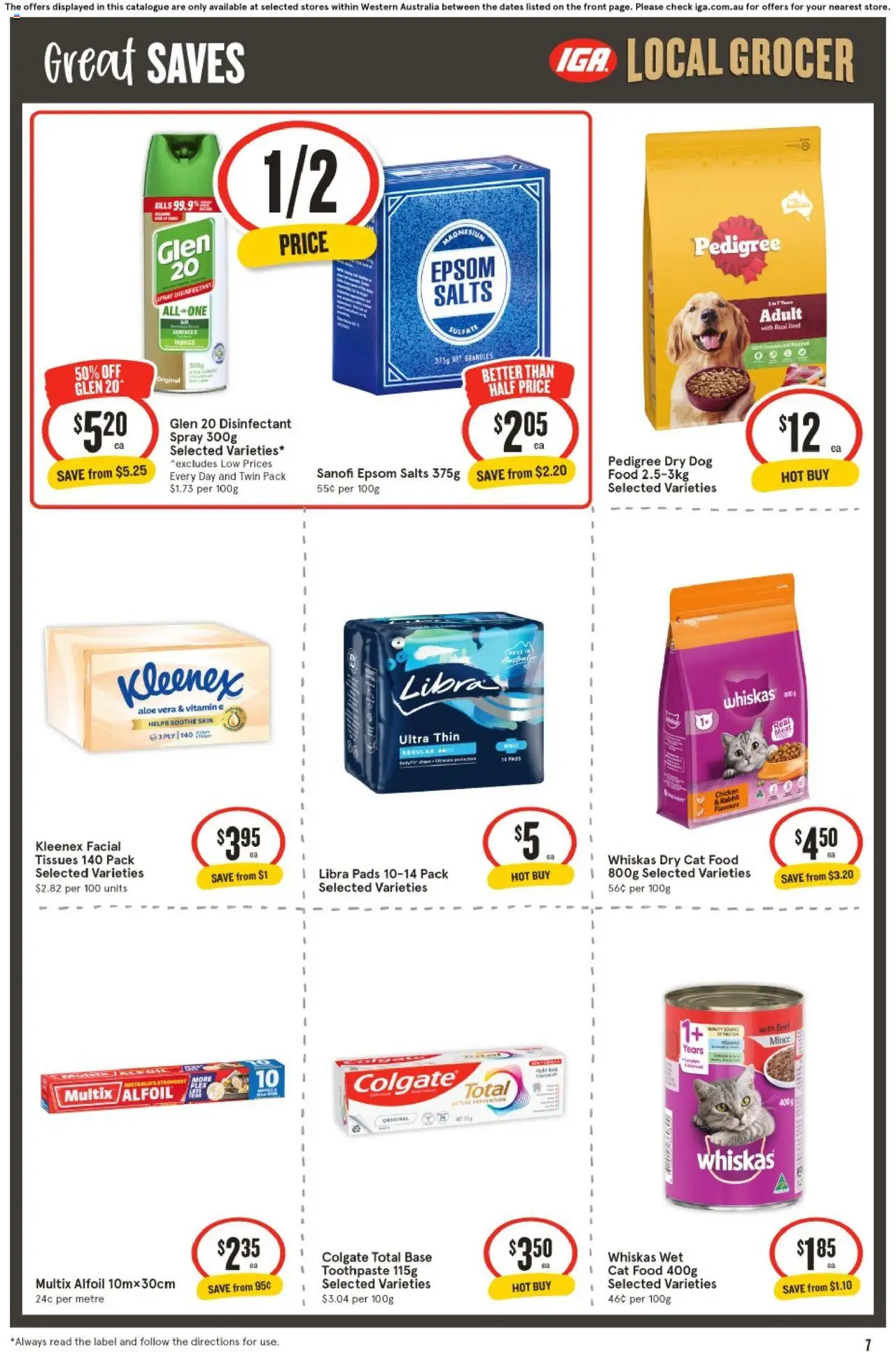 IGA catalogue - valid from 27.08.2025 | Page: 7 | Products: Chicken, Beef, Tissues, Vitamin